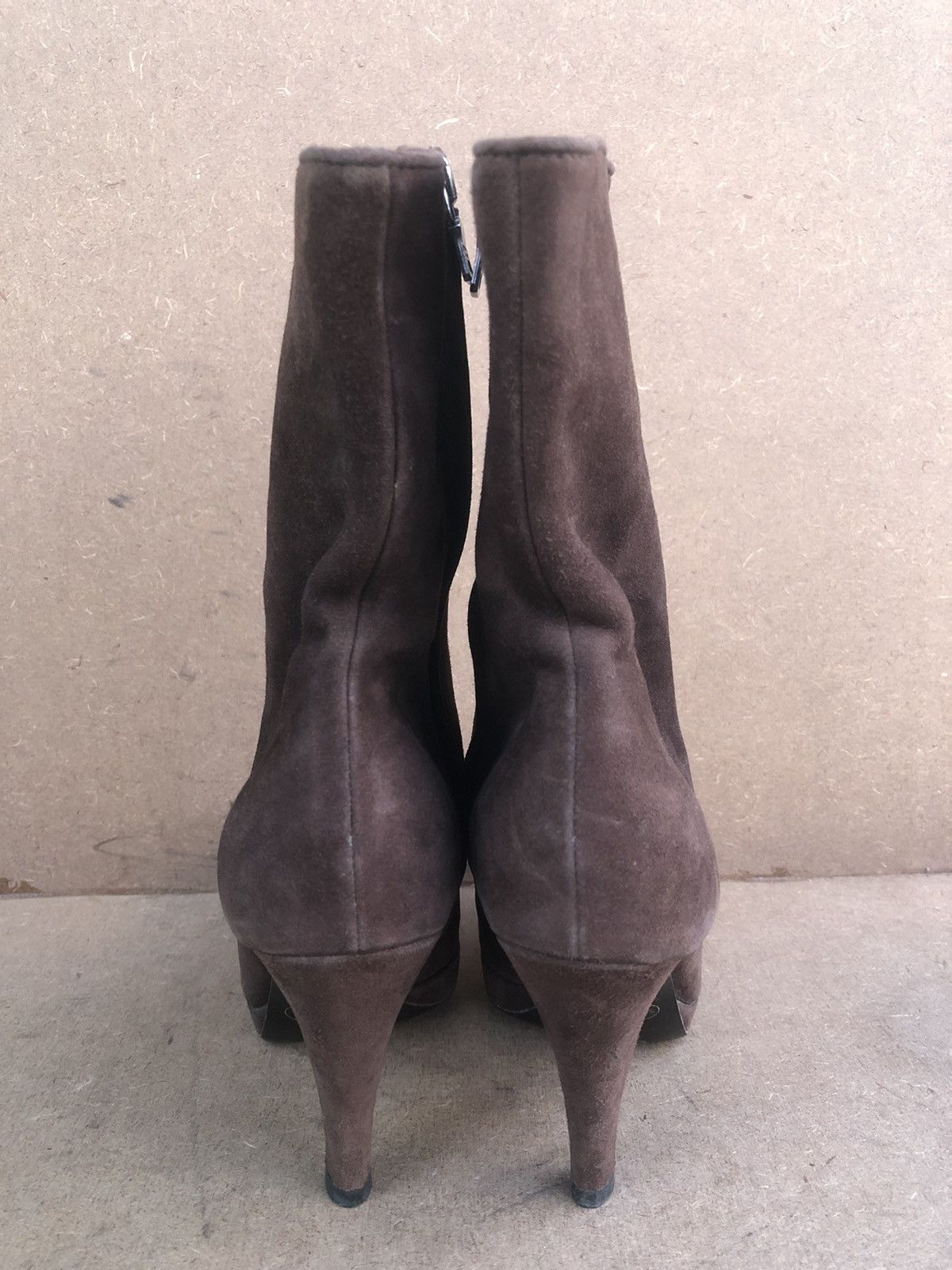 Prada Prada Brown Suede Boots Size 37.5 Size US 7.5 / IT 37.5 - 7 Thumbnail