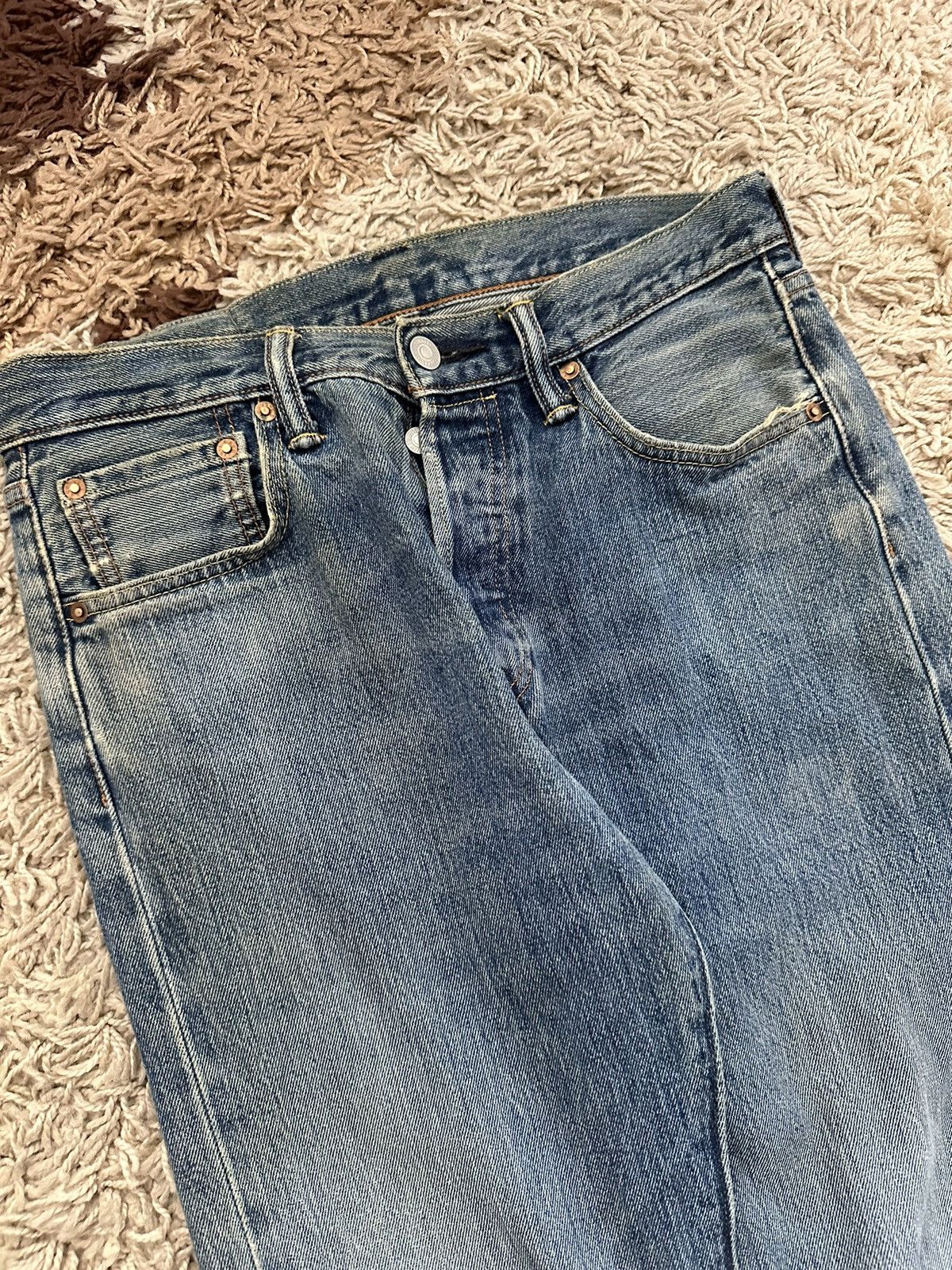 🔥VINTAGE FADED Y2K DISTRESSED LEVIS 501 JEANS🔥