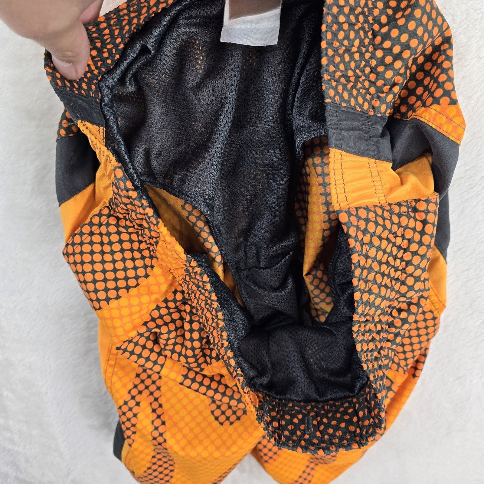 Nike Vintage Nike Flame Boardshorts Medium Orange Swim Trunks Size US 31 - 8 Thumbnail