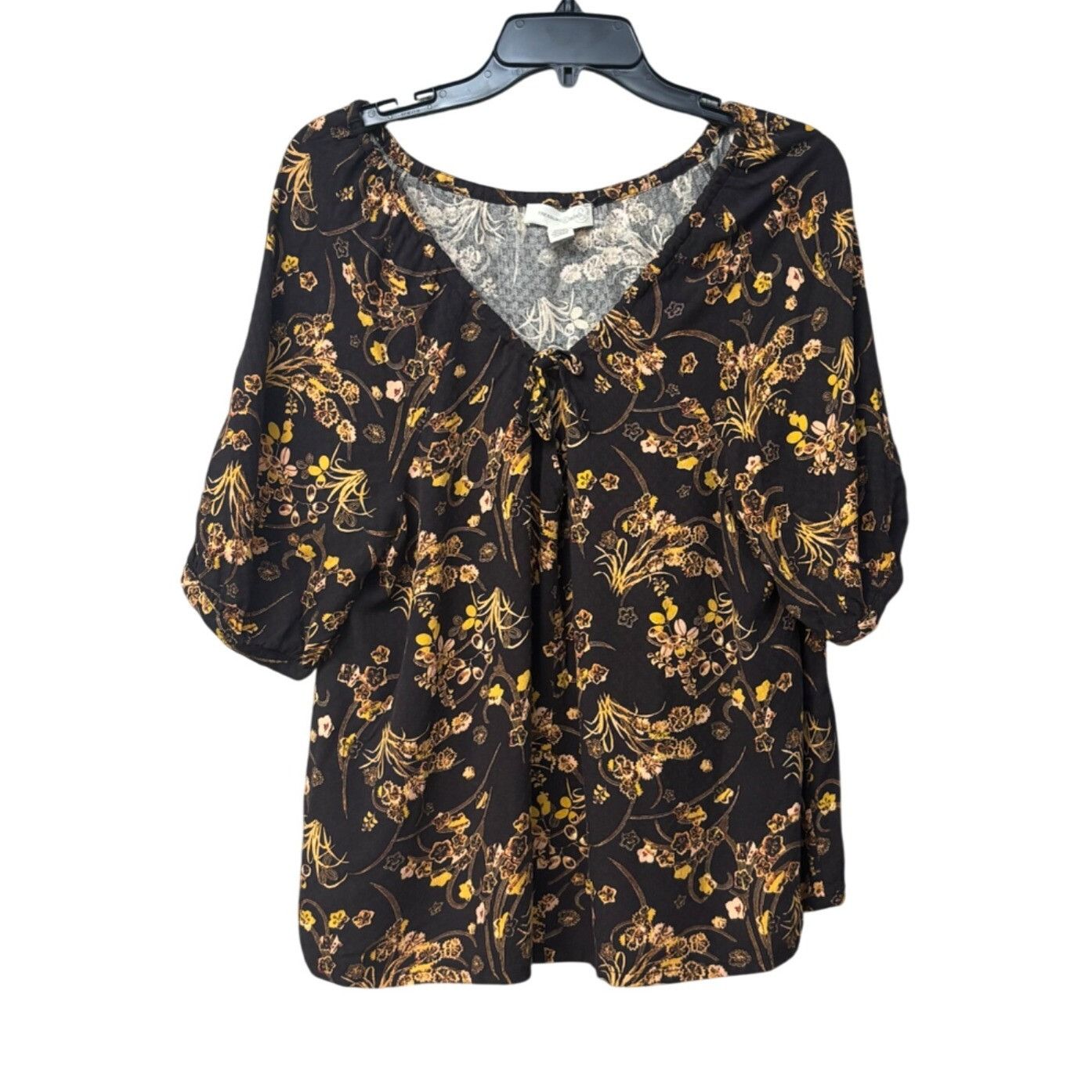Treasure & Bond Treasure & Bond Women’s Elbow Sleeve Printed Peasant Top, Br Size XS / US 0-2 / IT 36-38 - 8 Thumbnail