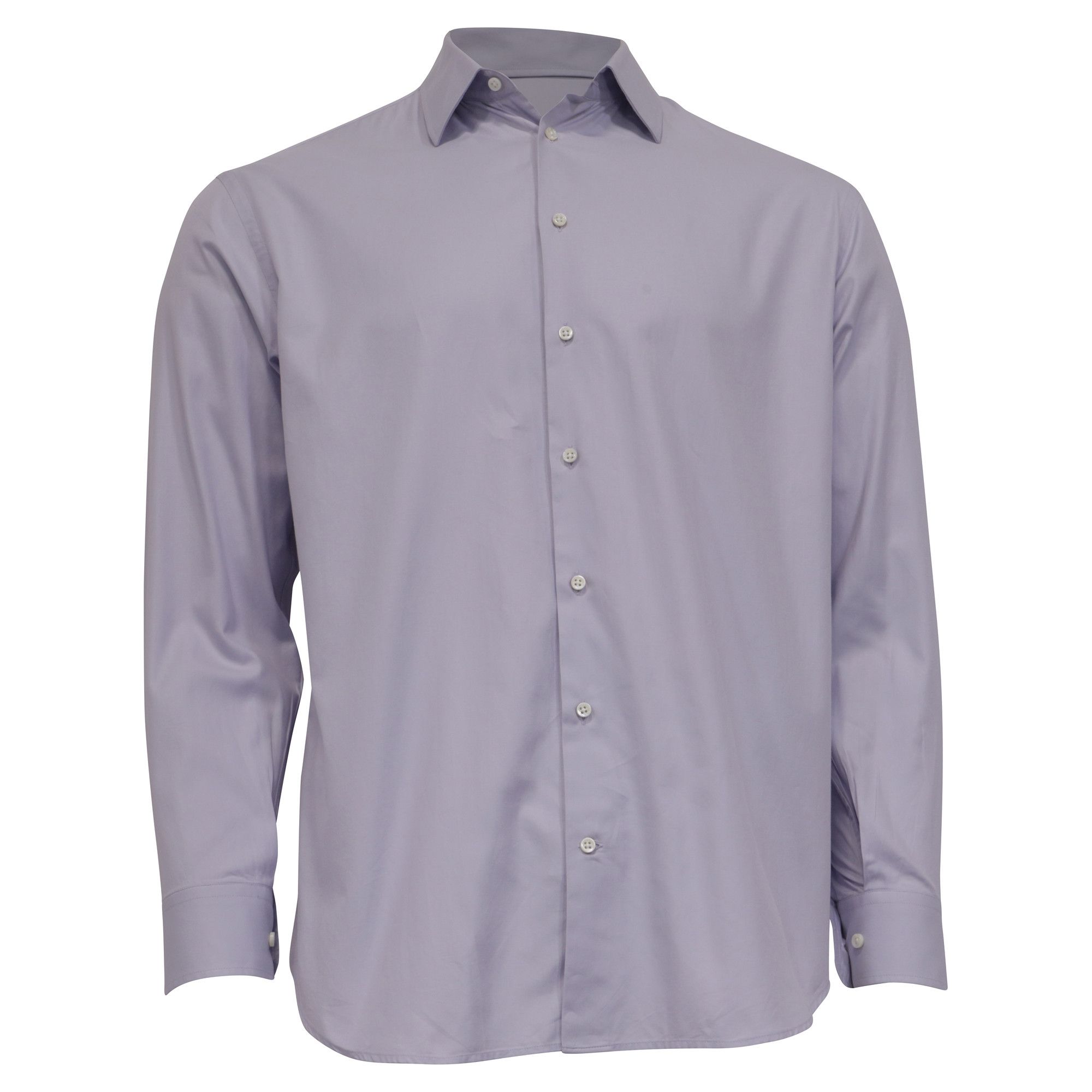Armani Armani Collezioni Button Down Shirt in Purple Cotton Size US M / EU 48-50 / 2 - 1 Thumbnail
