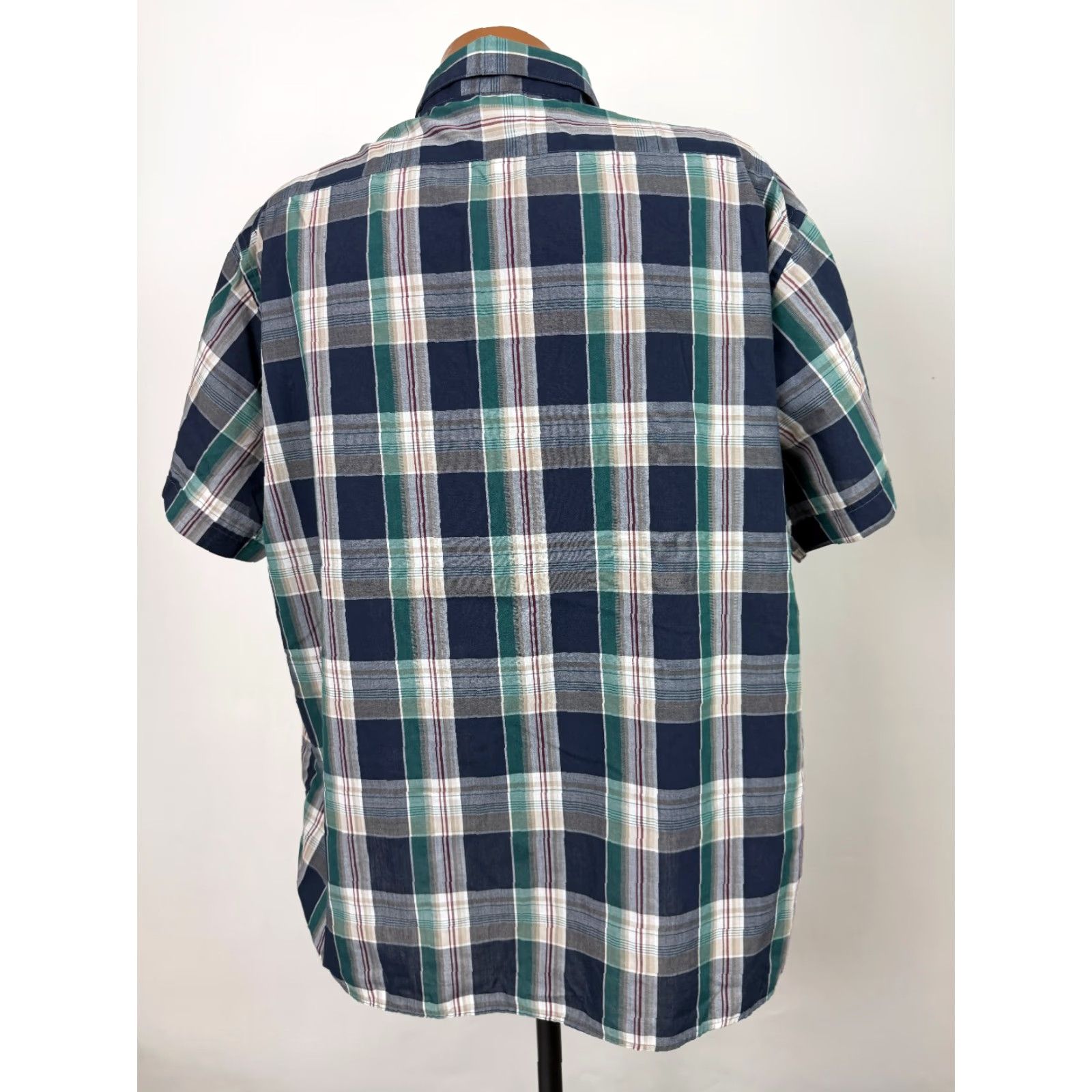 Pierre Cardin VINTAGE Pierre Cardin Button Down Shirt Men XXL Navy Blue Plaid Casual 80s 90s Size US XXL / EU 58 / 5 - 7 Thumbnail