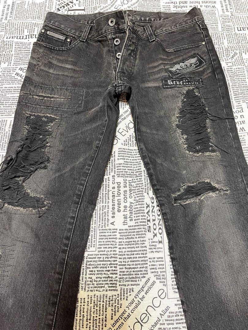5351 POUR LES HOMMES 5351 Pour Les Hommes Flared Damage Denim Size US 32 / EU 48 - 3 Thumbnail