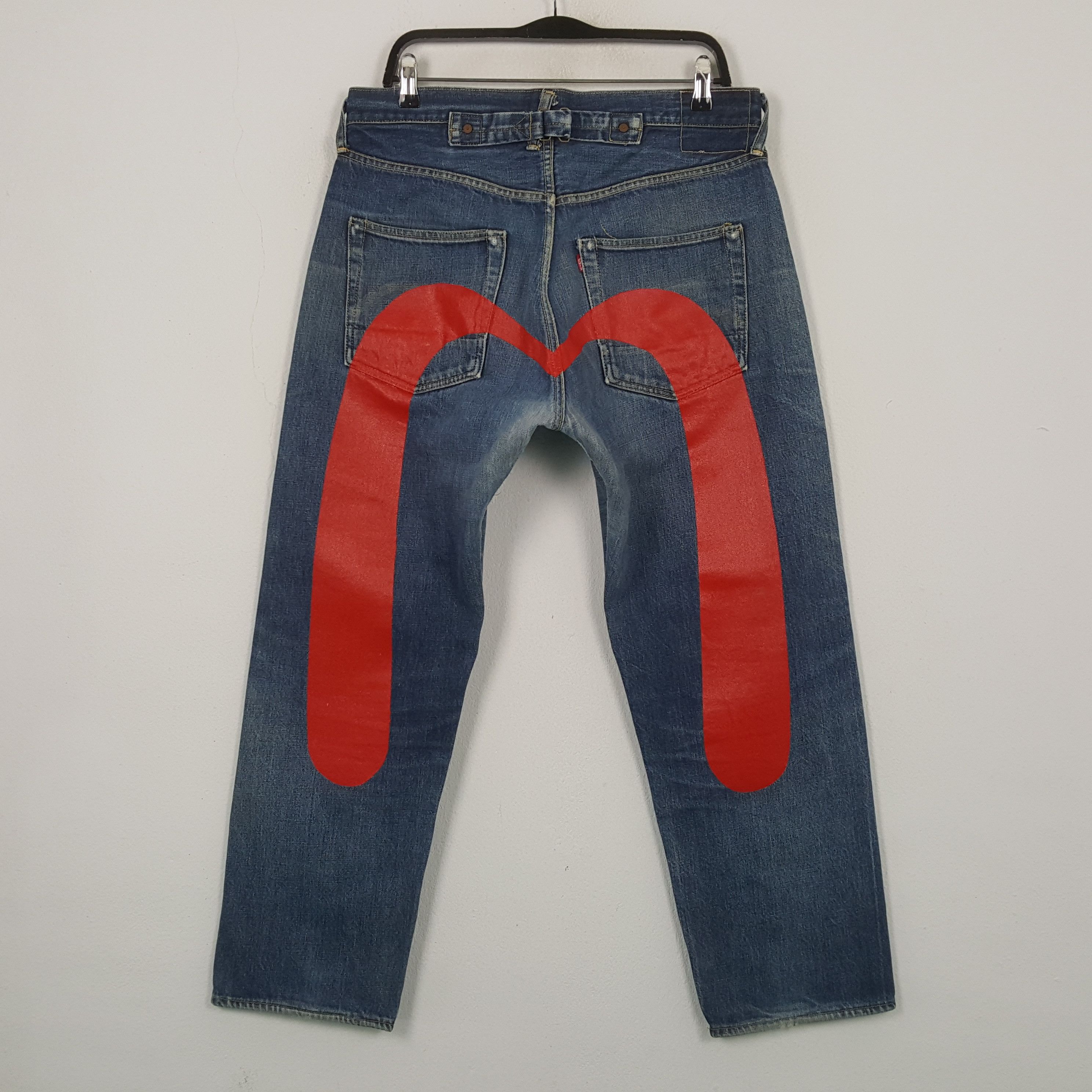 Evisu Evis Japanese Brand Streetwear Custom Daicock Jeans RR23 Size US 34 / EU 50 - 1 Thumbnail
