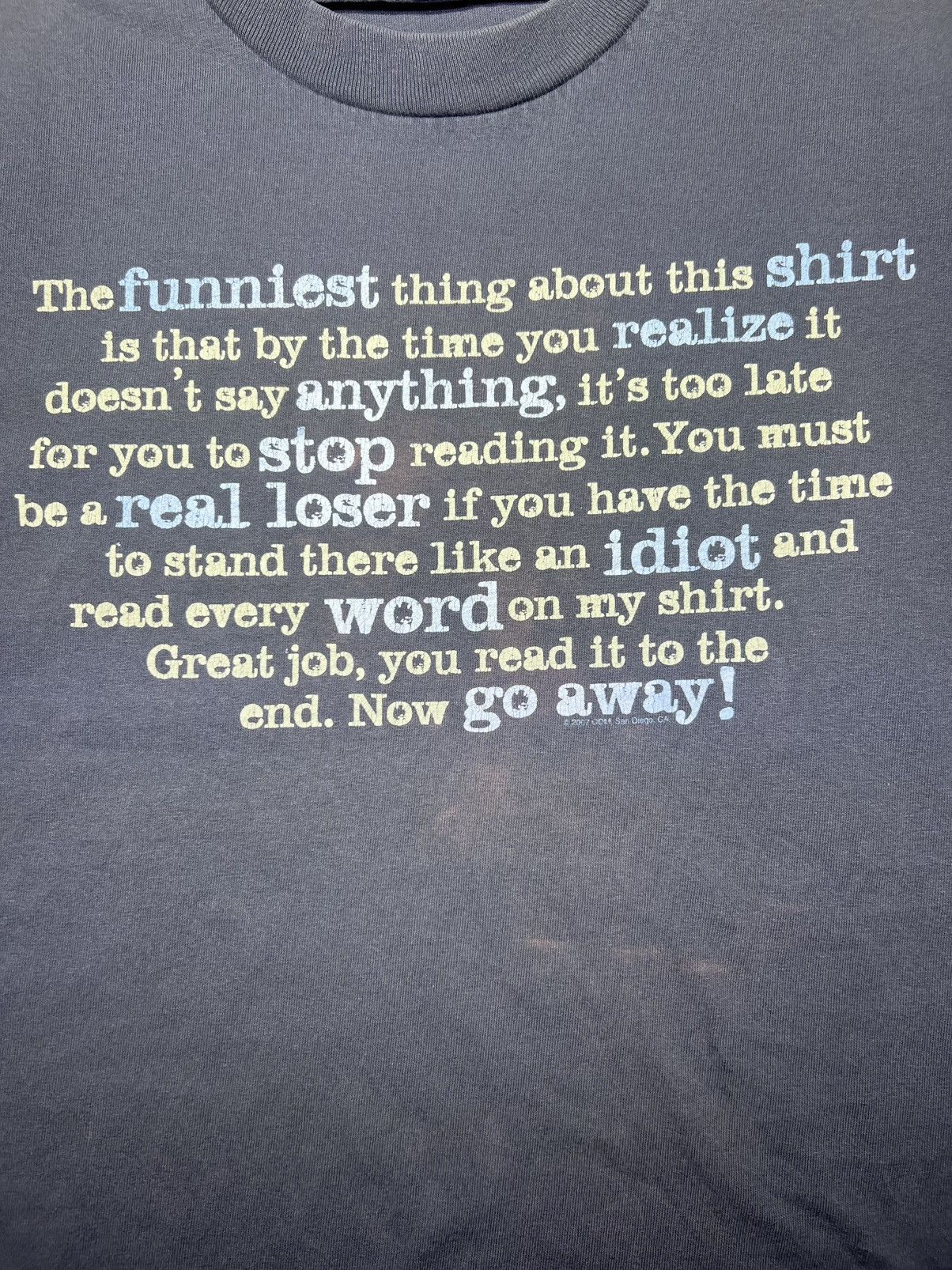Alstyle Alstyle Dark Grey Funny Saying Graphic Tee Size Large Size US L / EU 52-54 / 3 - 6 Thumbnail