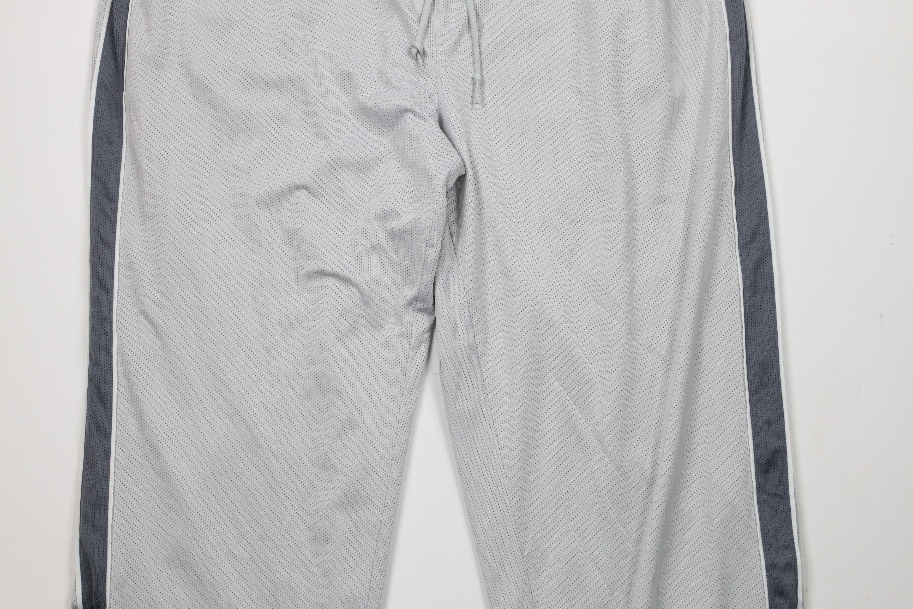 Vintage Vintage 90s Streetwear Lined Wide Leg Mesh Sweatpants Gray Size US 38 / EU 54 - 3 Thumbnail