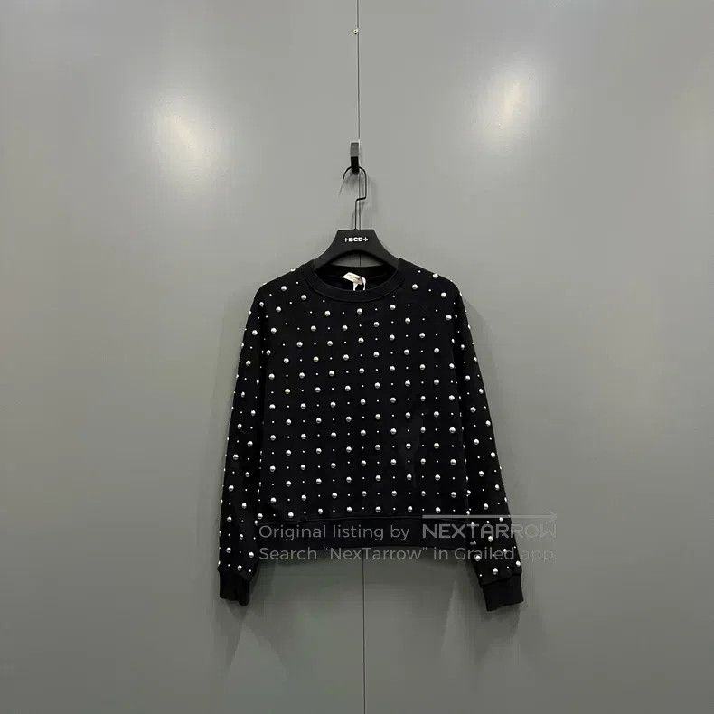 Saint Laurent Paris Saint Laurent Paris Beaded crew neck sweatshirt Size US M / EU 48-50 / 2 - 1 Thumbnail