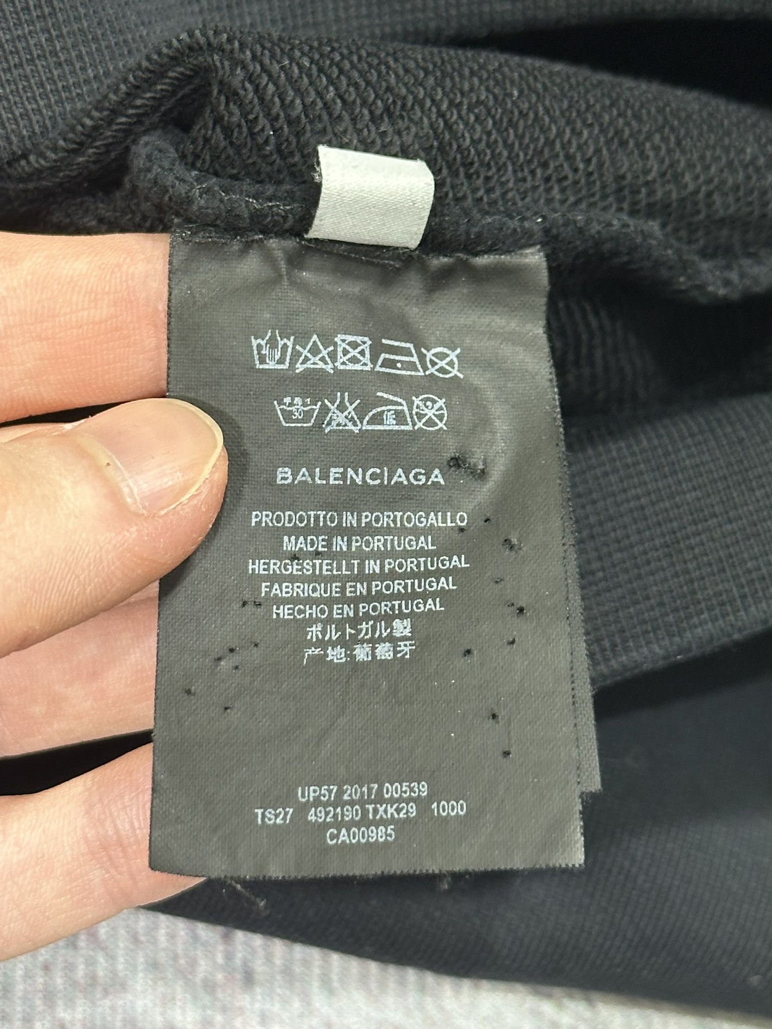 Balenciaga Balenciaga Sweatshirt Hood Logo Print Black Hoodie Size US XS / EU 42 / 0 - 18 Thumbnail