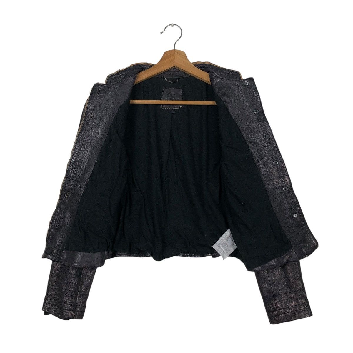Hysteric Glamour CROPPED BIKER LEATHER JACKET BANANA REPUBLIC 14th ADDICTION Size US XS / EU 42 / 0 - 15 Thumbnail