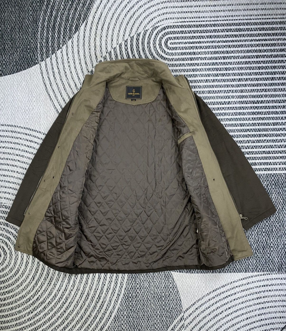 Gianni Valentino Vintage Gianni Valentino Quilted Lined Brown Casual Jacket Size US L / EU 52-54 / 3 - 6 Thumbnail