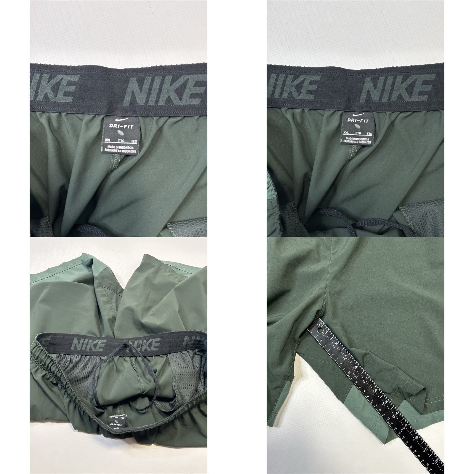 Nike Nike Dri Fit Woven Shorts Football/Soccer Gym Training 2XL Mens Forest Green Black 833271 Size US 39 - 9 Thumbnail