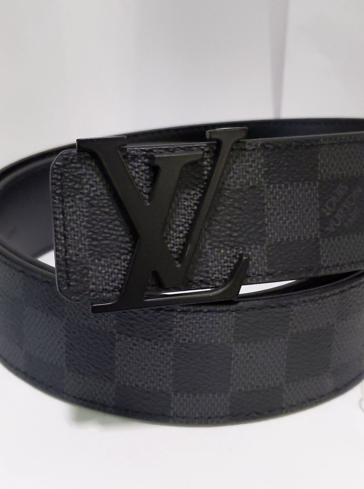 Rainbow Damier Reversible Virgil LV Initials Belt