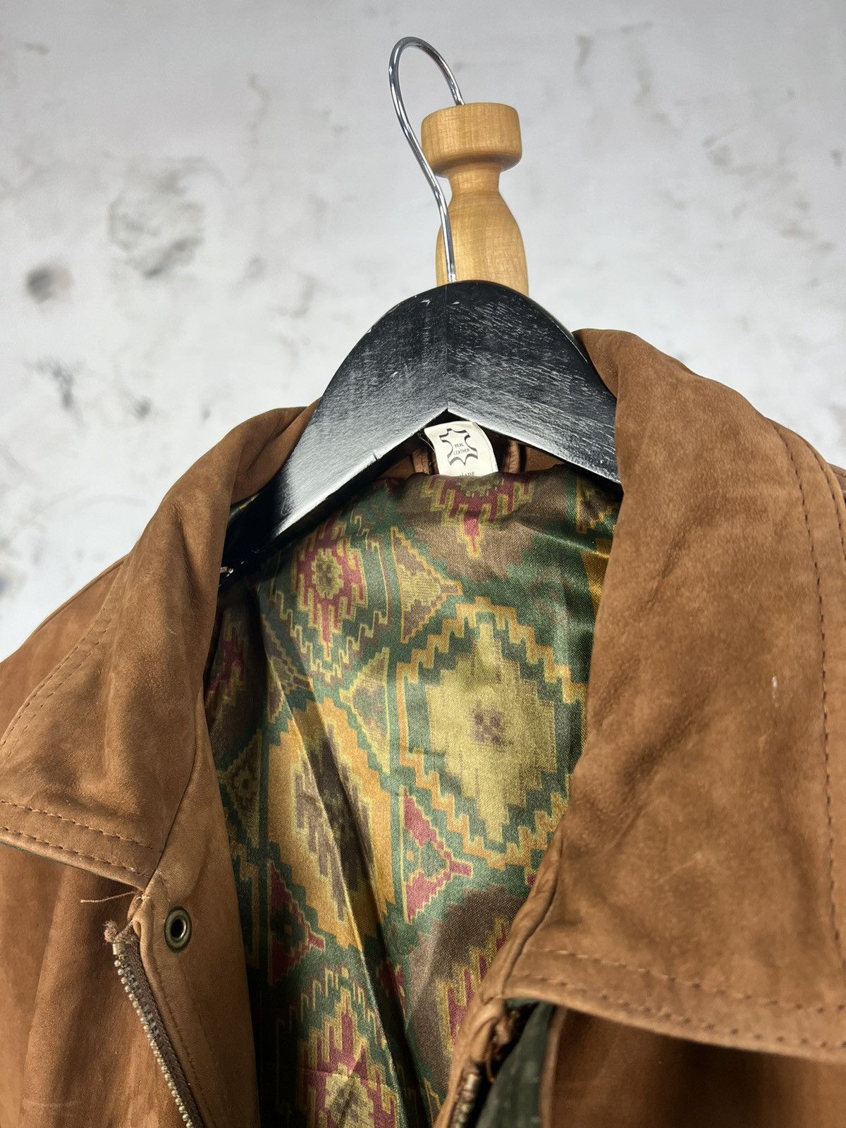Leather Vintage Leather Bomber Jacket Size S - M Size US S / EU 44-46 / 1 - 8 Thumbnail