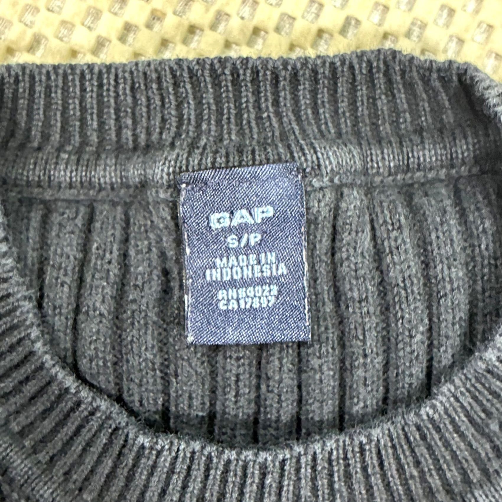 Gap VINTAGE GAP Women's S Ribbed Crew Neck Long Sleeve Sweater Dark Navy Blue Size S / US 4 / IT 40 - 5 Thumbnail
