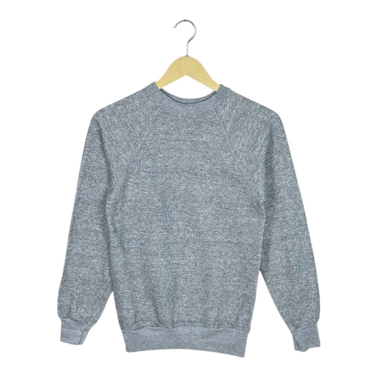 Vintage Vtg 80s Blank Grey Raglan Sweatshirt Made in USA Size US XS / EU 42 / 0 - 1 Thumbnail