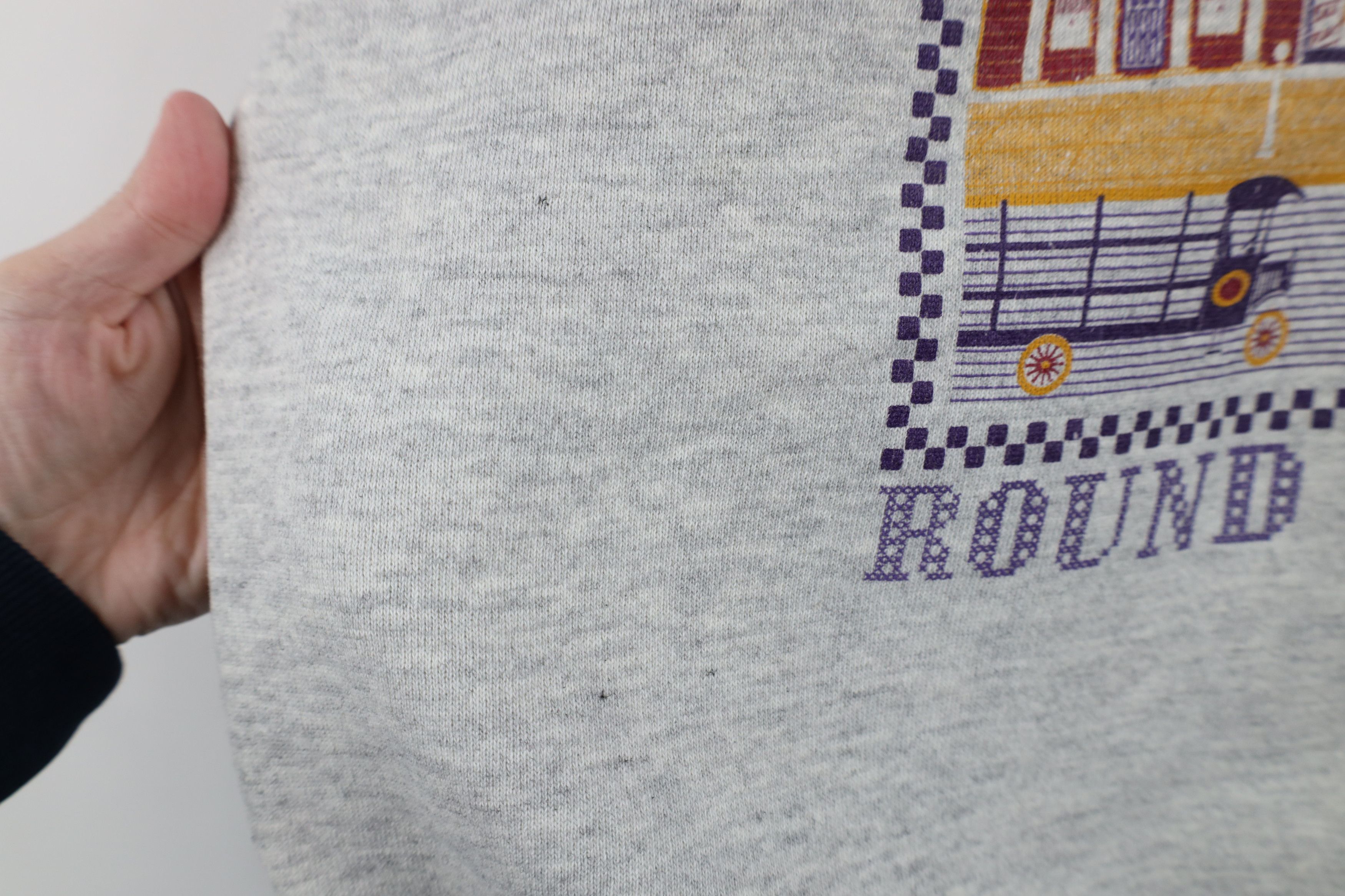 Vintage Vintage 90s Country Virginia Collared Sweatshirt Gray USA Size XL / US 12-14 / IT 48-50 - 5 Thumbnail
