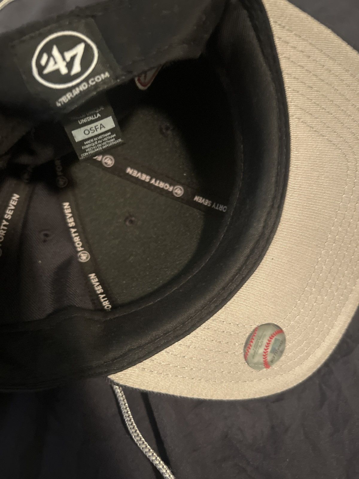 47 Brand × New York Yankees Black Yankees hat Size ONE SIZE - 2 Thumbnail