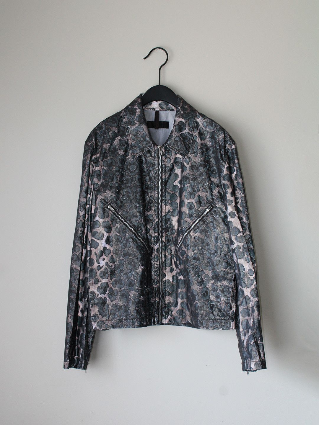 Helmut Lang SS19 Reflective Leopard Zip-up Jacket Size US L / EU 52-54 / 3 - 2 Thumbnail