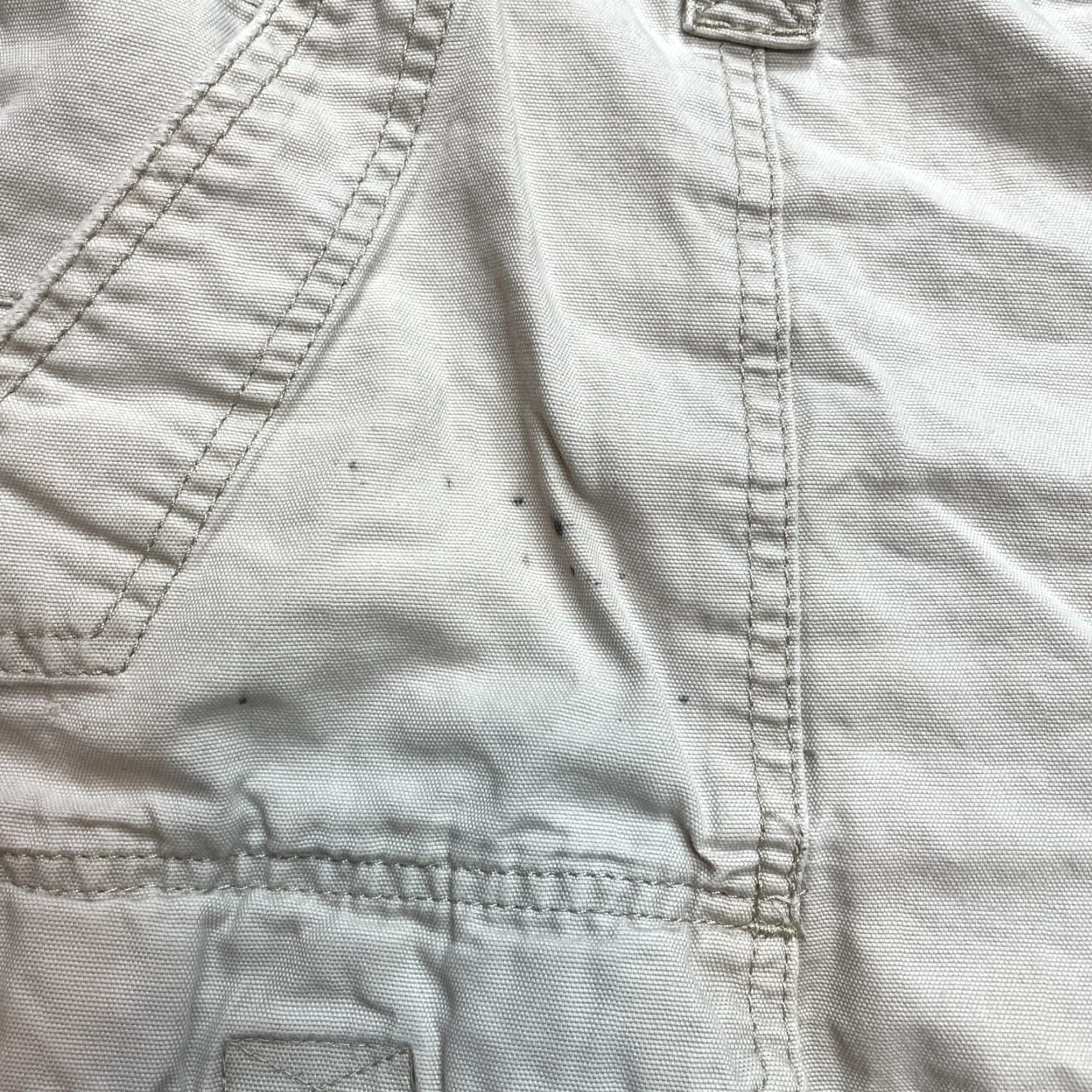 Vintage Unbranded Cargo Shorts Mens 42 Light Beige Pockets 7" Inseam Solid Stretch Size US 42 / EU 58 - 3 Thumbnail