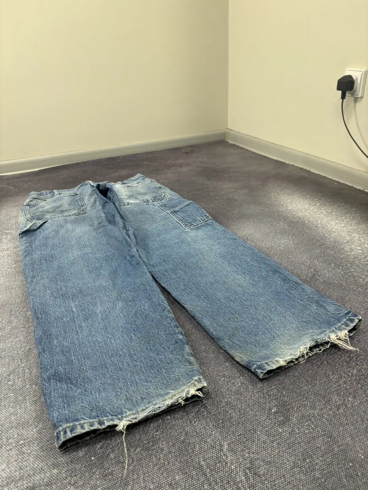 Dickies × Vintage Vintage Dickies USA Faded Blue Work Denim Baggy Jeans Size US 32 / EU 48 - 3 Thumbnail
