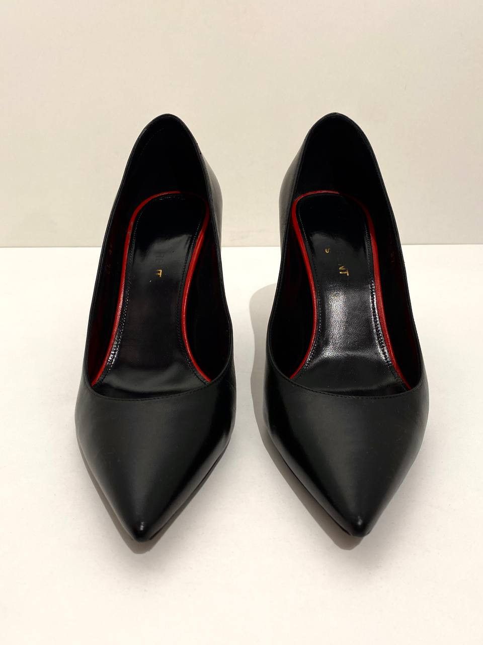 Saint Laurent Paris Saint Laurent Paris Anja Opium Leather Pointed Pumps Heels Size US 6.5 / IT 36.5 - 4 Thumbnail