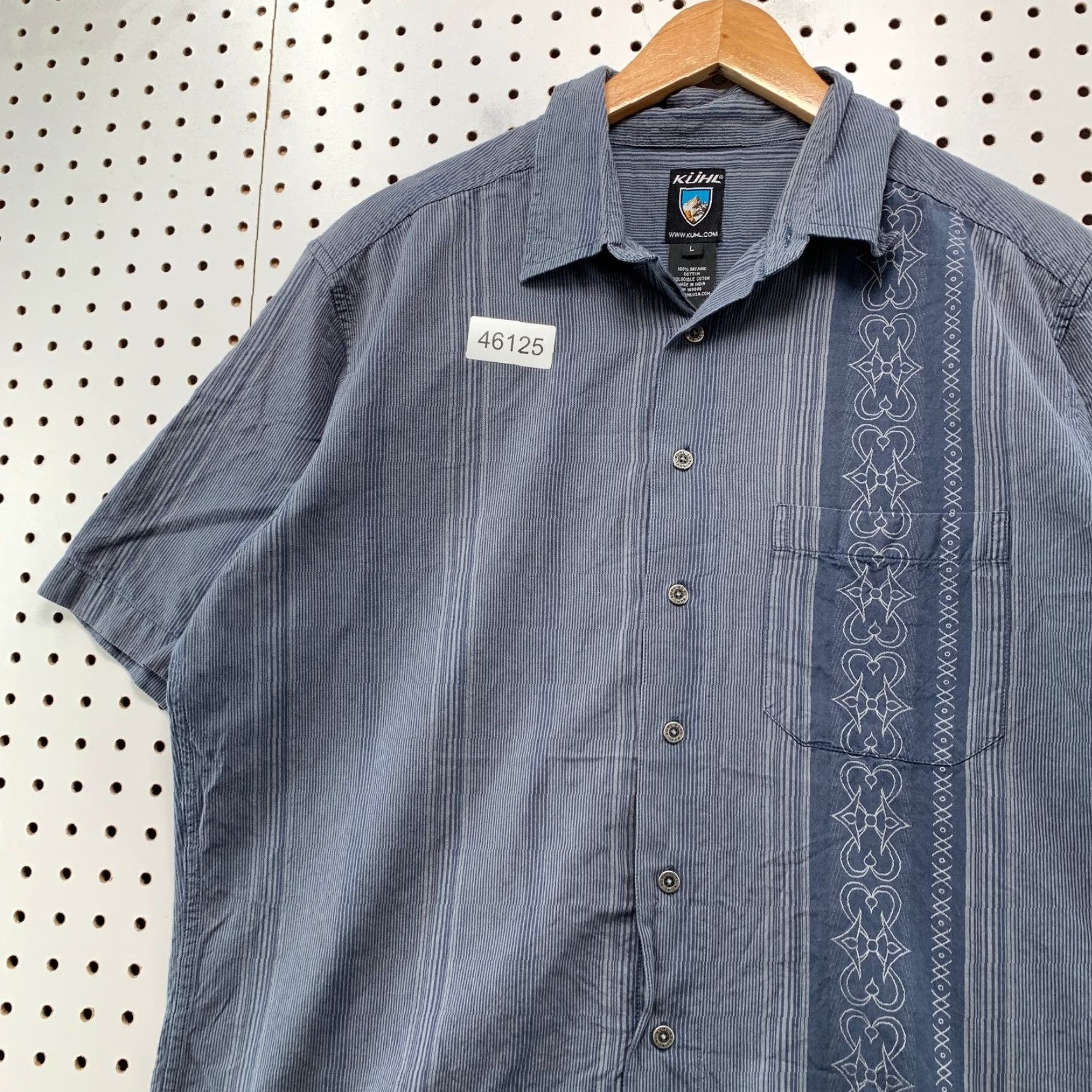 Vintage Kuhl Button Camp Shirt Mens Large Blue 100% Organic Cotton Outdoor Shirt Mens Large Blue Kuhl Button-Up Camp Shirt Outdoor 100% Organic Cotton Size US L / EU 52-54 / 3 - 4 Thumbnail