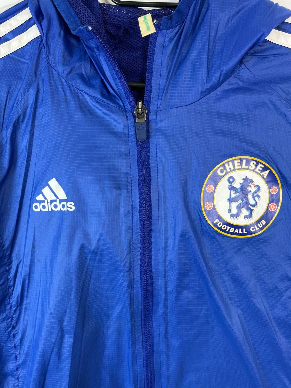 Adidas Chelsea Adidas Anthem Hooded Nylon Glanz Jacket Size M Size US M / EU 48-50 / 2 - 2 Thumbnail