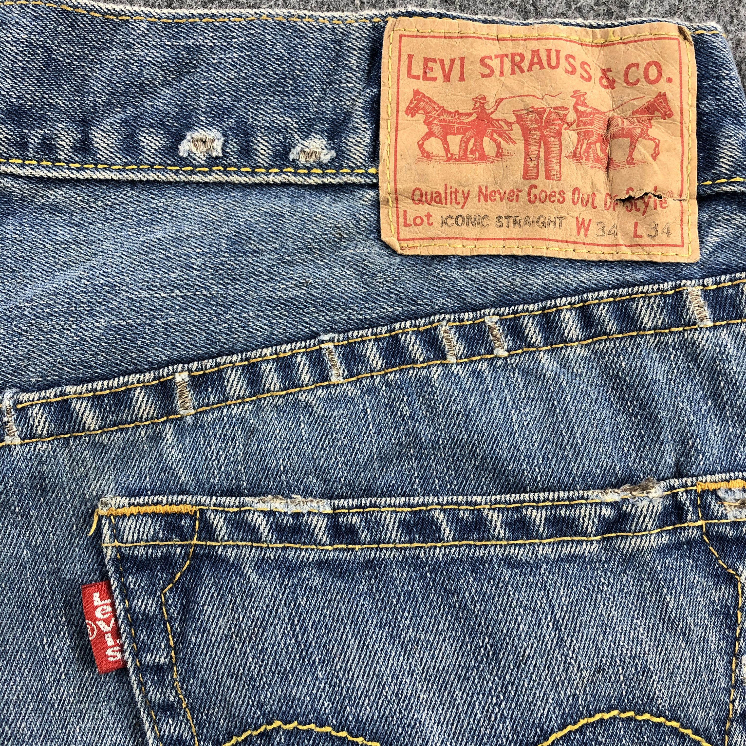 Levi's Vintage Levis 501 Denim Jeans-JM716 Size US 37 - 6 Thumbnail