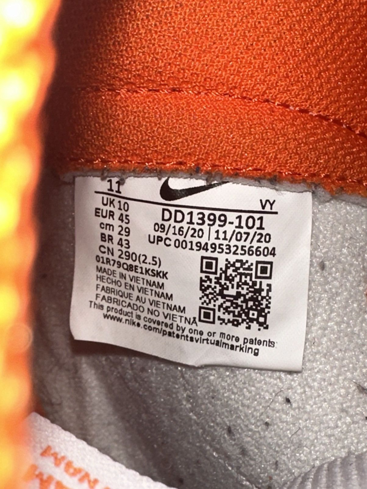 Nike Nike Dunk High SP “Syracuse” Size US 11 / EU 44 - 7 Thumbnail