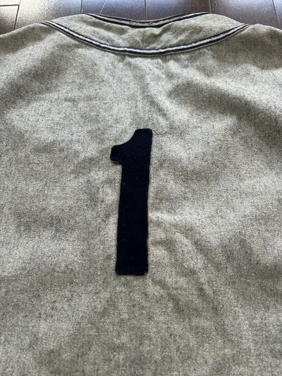 Other Dodge Davis True Vintage 1940’s Wool Baseball Jersey Size US L / EU 52-54 / 3 - 7 Thumbnail