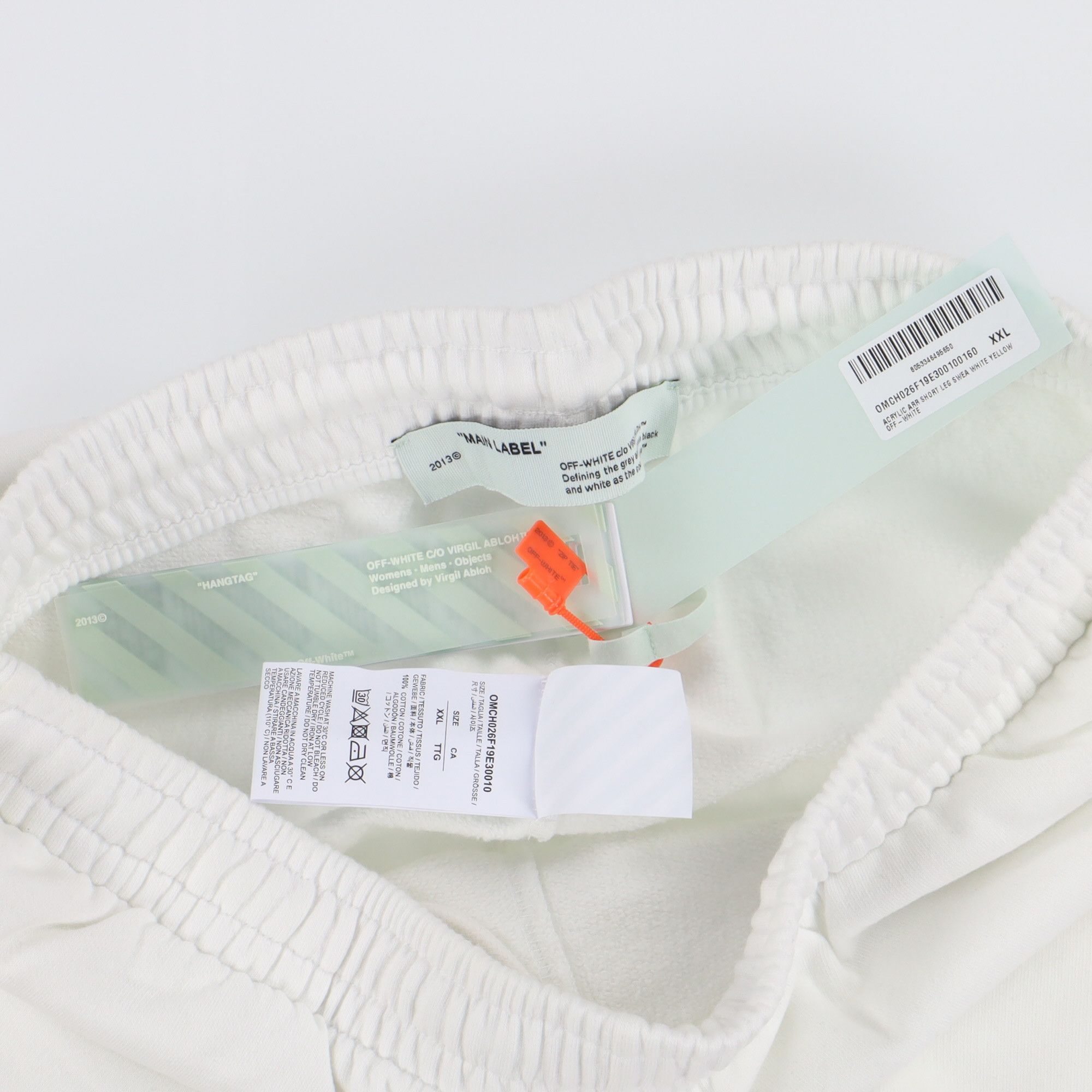 Off-White White and Yellow Acrylic Arrows Sweatpants Size US 38 / EU 54 - 7 Thumbnail