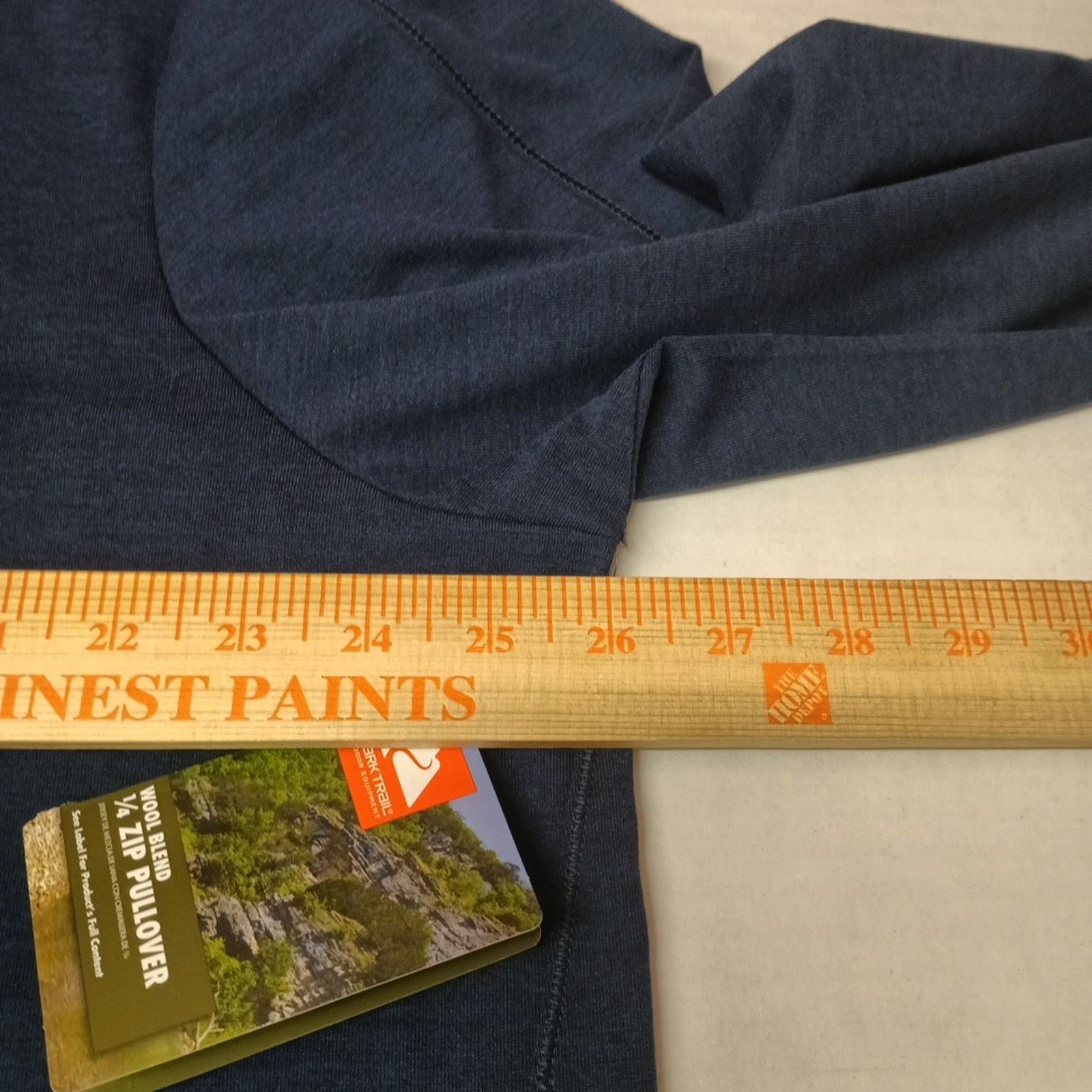 Other Ozark Trail Men's 1/4 Zip Pullover Size 2XL Blue Wool Blend Size US XXL / EU 58 / 5 - 7 Thumbnail