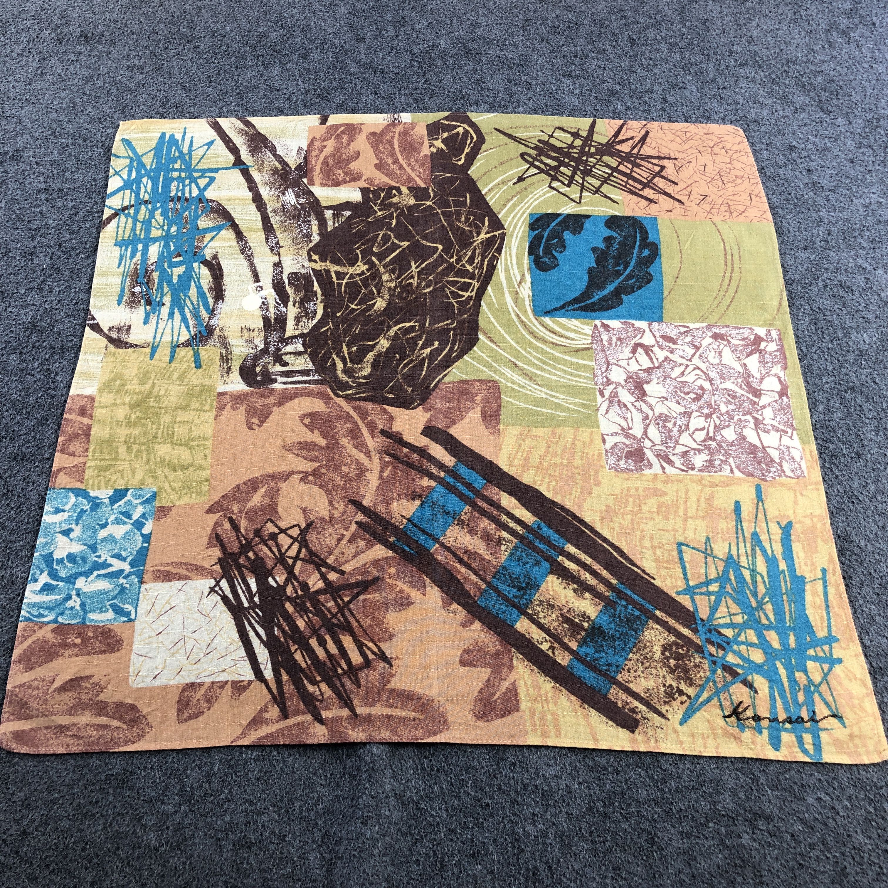 Japanese Brand × Kansai Yamamoto × Vintage Kansai Handkerchief Neckerchief Bandana H2711 Size ONE SIZE - 1 Thumbnail