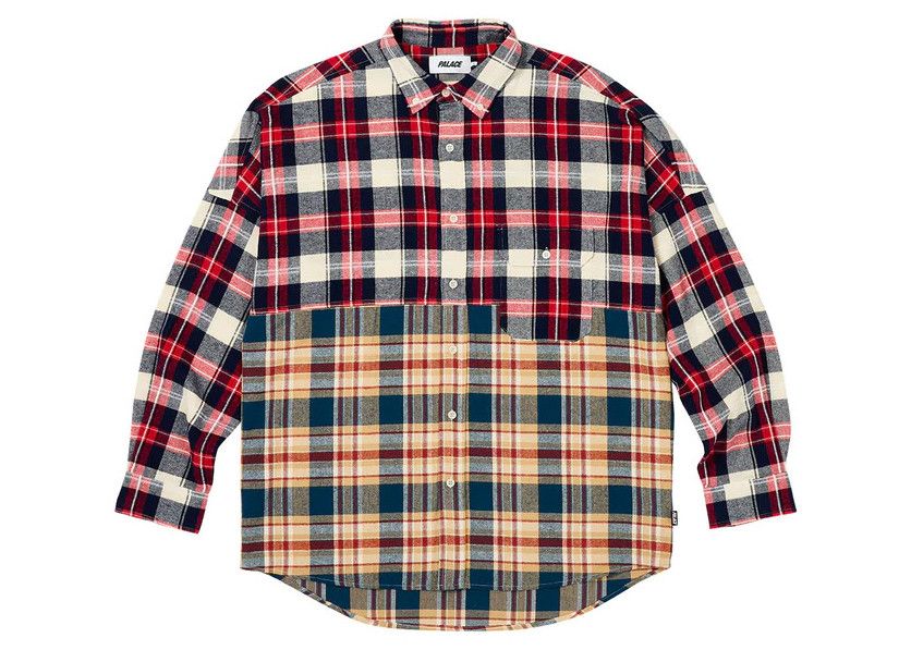 Palace Palace Checkmate Drop Shoulder Shirt Red • L Size US L / EU 52-54 / 3 - 1 Thumbnail