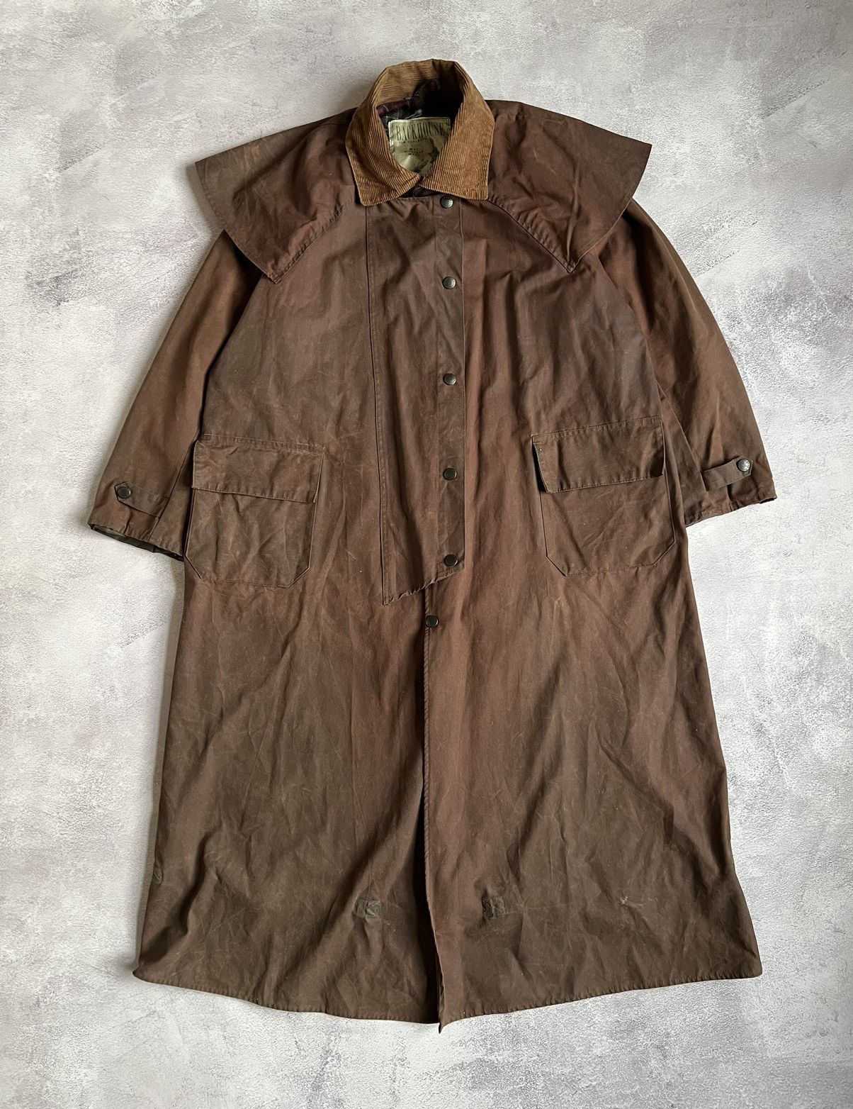 Barbour Vintage 90's Barbour Waxed Trench Coat Jacket A600 | Grailed