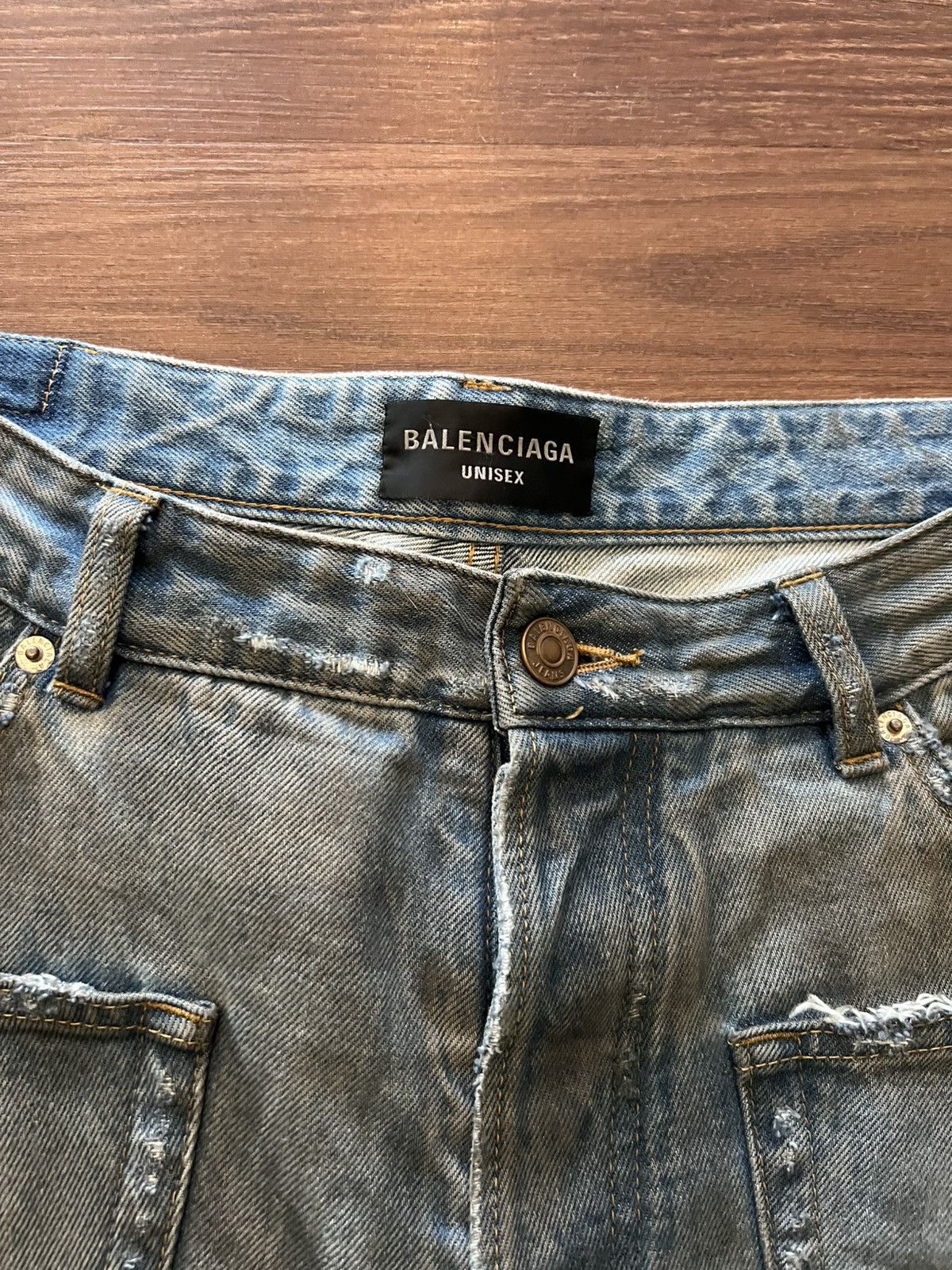 Balenciaga Balenciaga Patched Pockets Baggy Denim Size US 32 / EU 48 - 9 Thumbnail