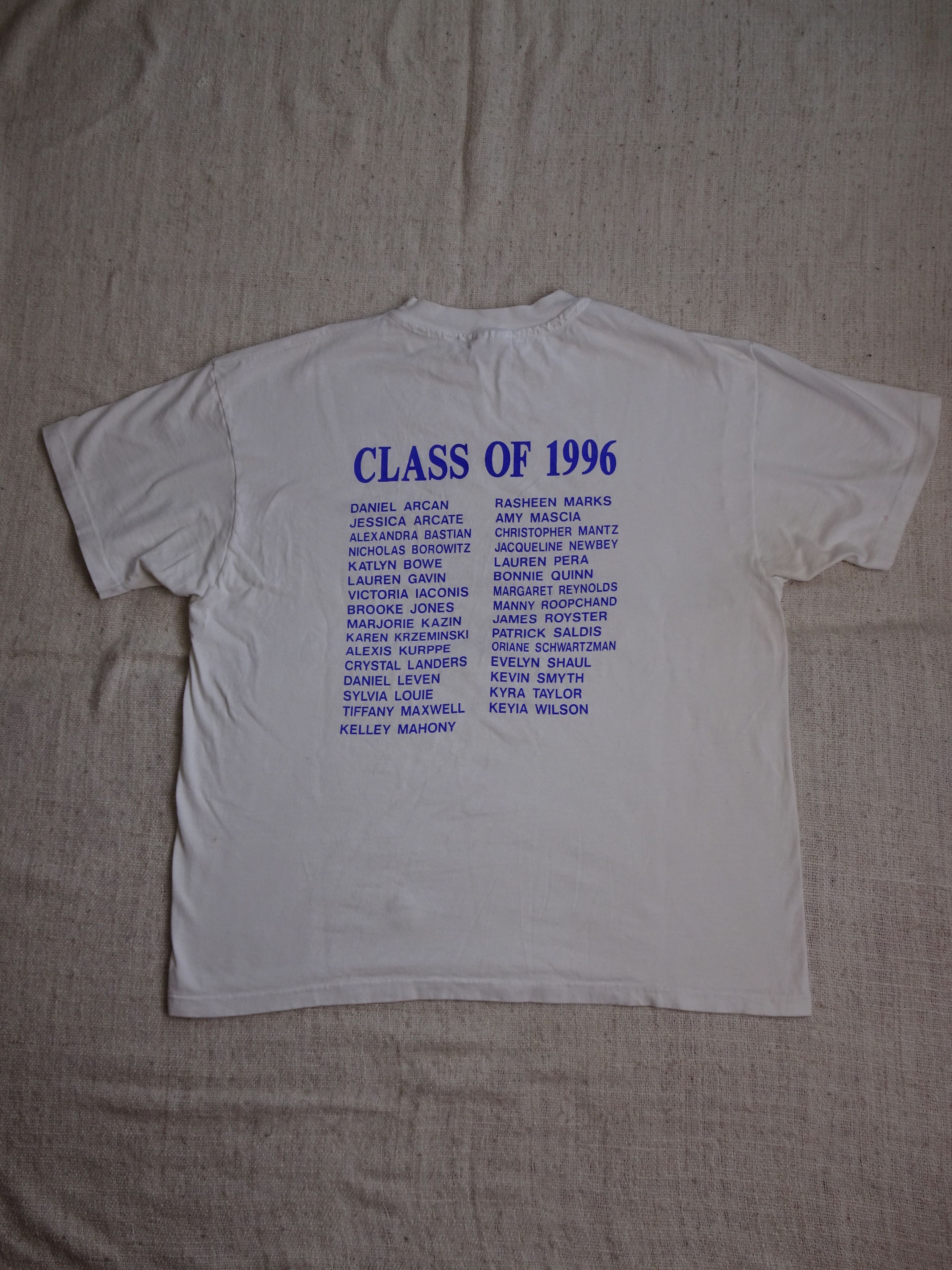 Hanes Vtg Men's 'Class 1996 Pocantino Hills' Single-Stitch T-Shirt Size US XL / EU 56 / 4 - 4 Thumbnail