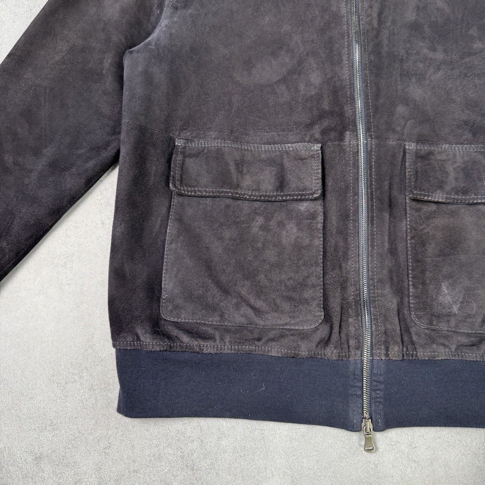 Orciani Orciani Cover Men Suede Blue Jacket Size 52 Men Size US L / EU 52-54 / 3 - 11 Thumbnail