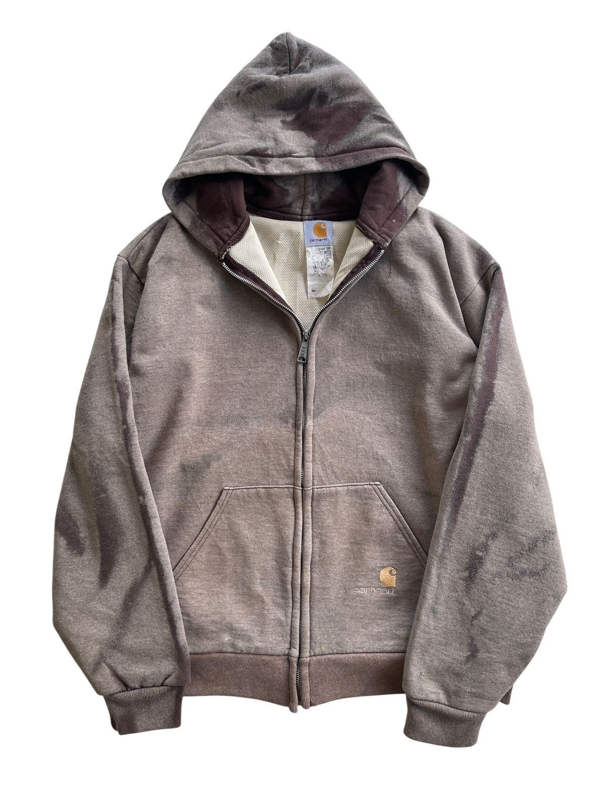 Carhartt Vintage Carhartt Zip Up Hooded Sunfaded Dyed Size US XXL / EU 58 / 5 - 1 Thumbnail