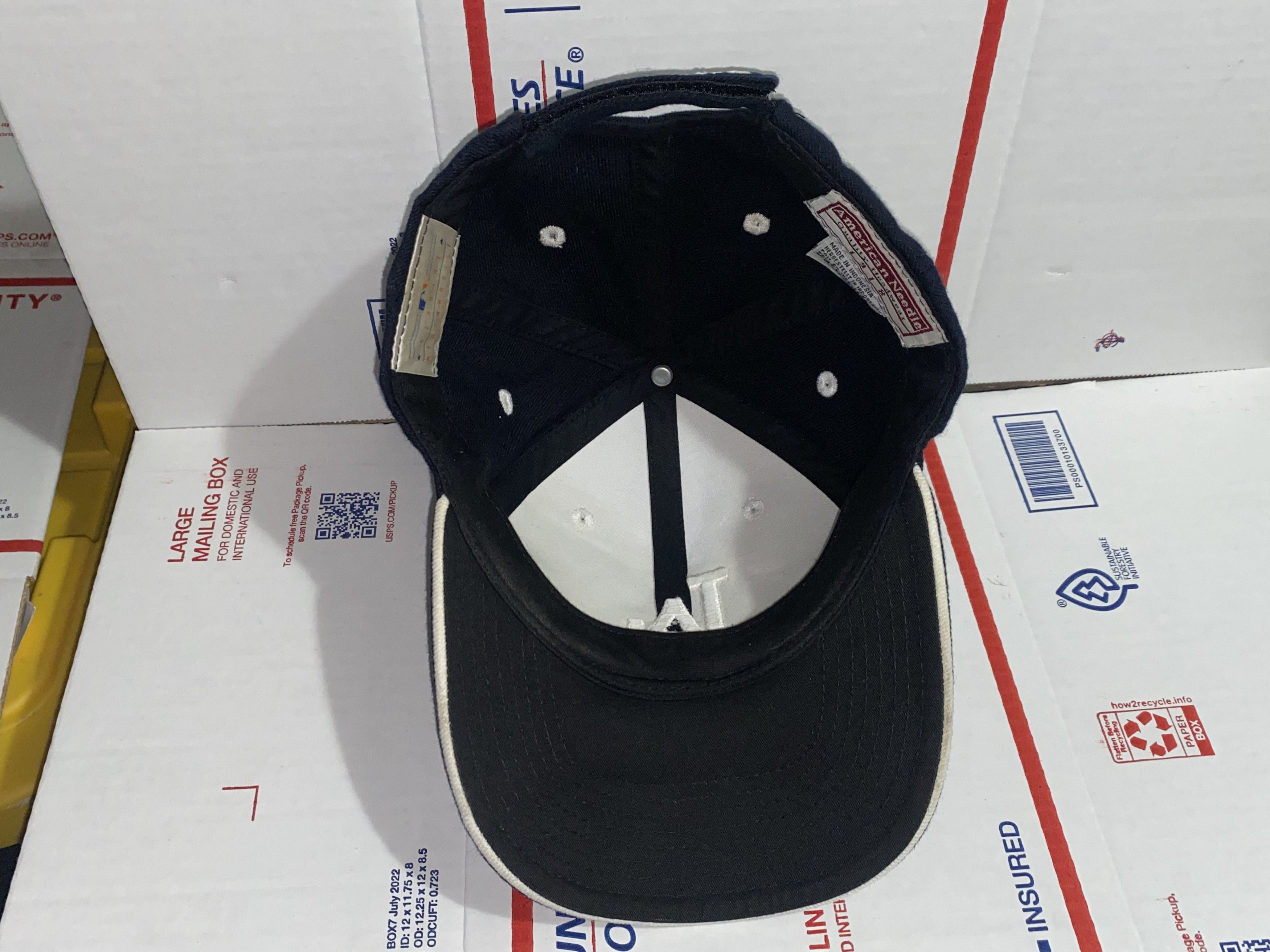 American Needle LA Los Angeles DODGERS vintage Velcro Baseball Cap MLB Hat ! Size ONE SIZE - 5 Thumbnail