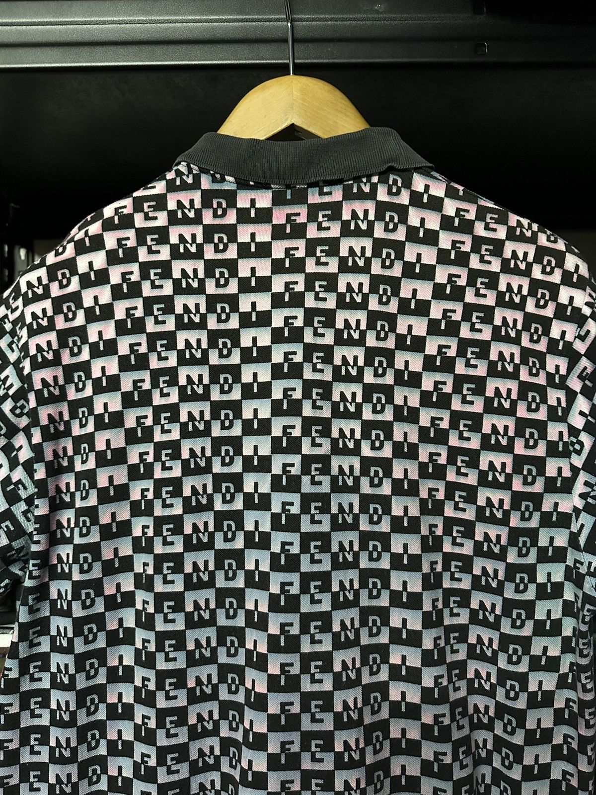 Fendi × Vintage Vintage Fendi Monogram Sun Faded Tee Size US M / EU 48-50 / 2 - 11 Thumbnail