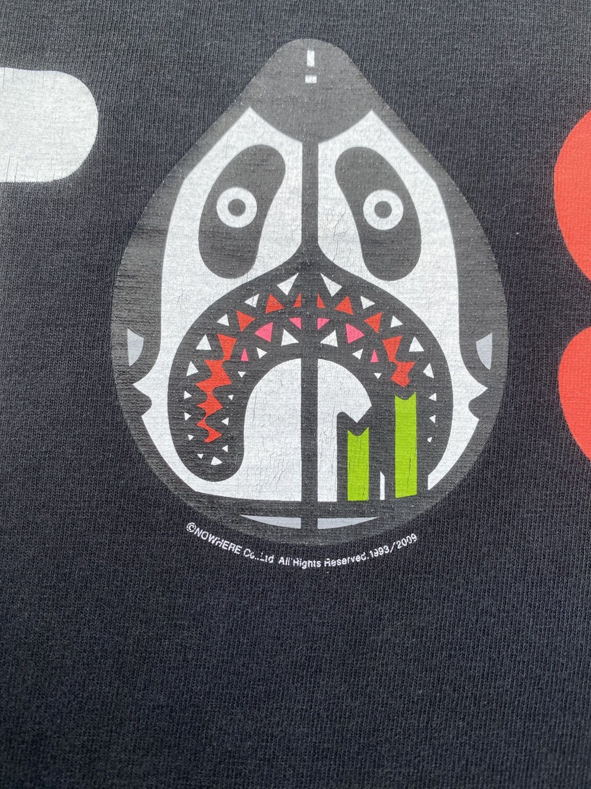 Rare Bape Panda Shark Teriyaki Source 2009 Tshirt