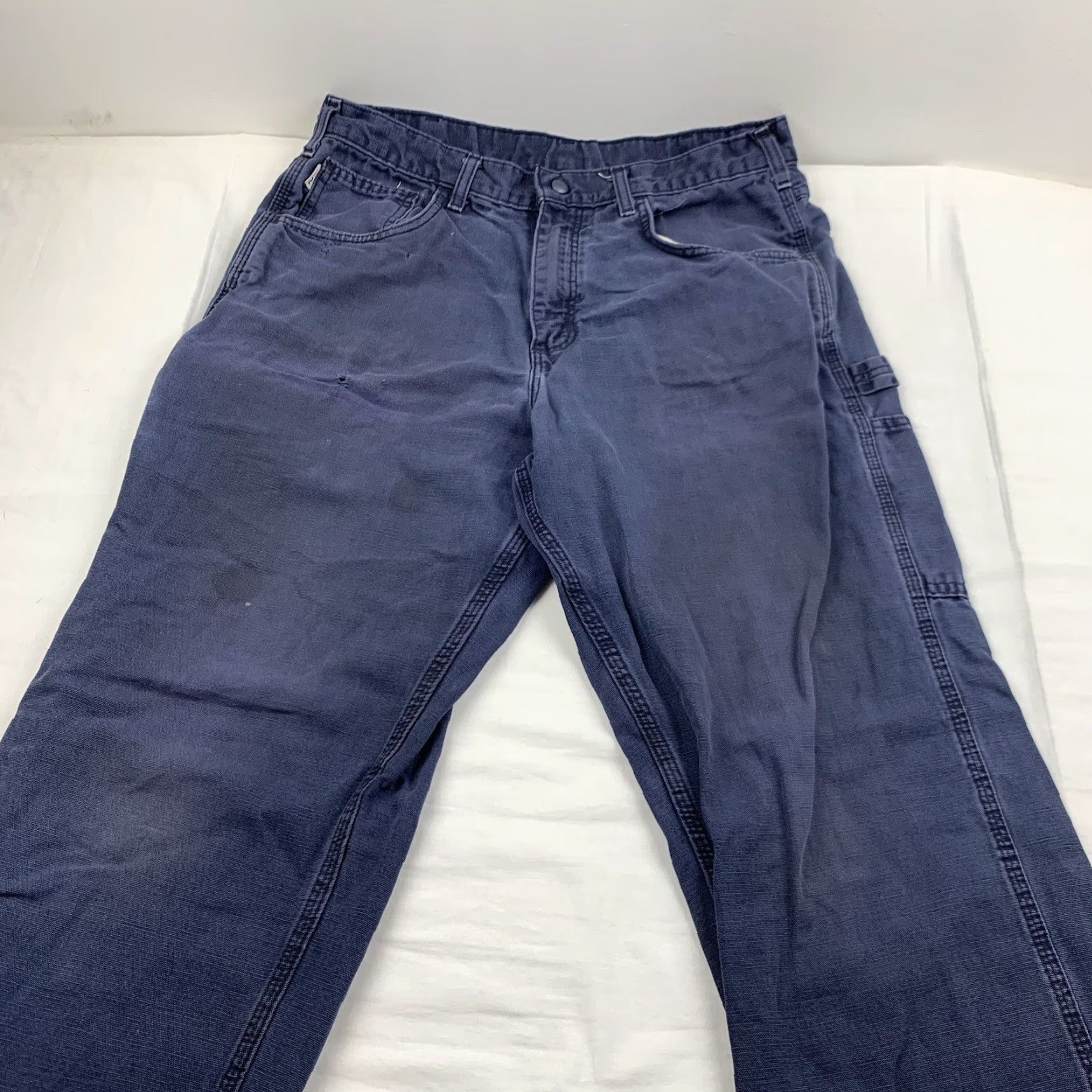 Carhartt Carhartt Pants Adult 32x34 Blue Flame Retardant Grunge Y2K Urban Street MENS Pants Size US 32 / EU 48 - 7 Thumbnail