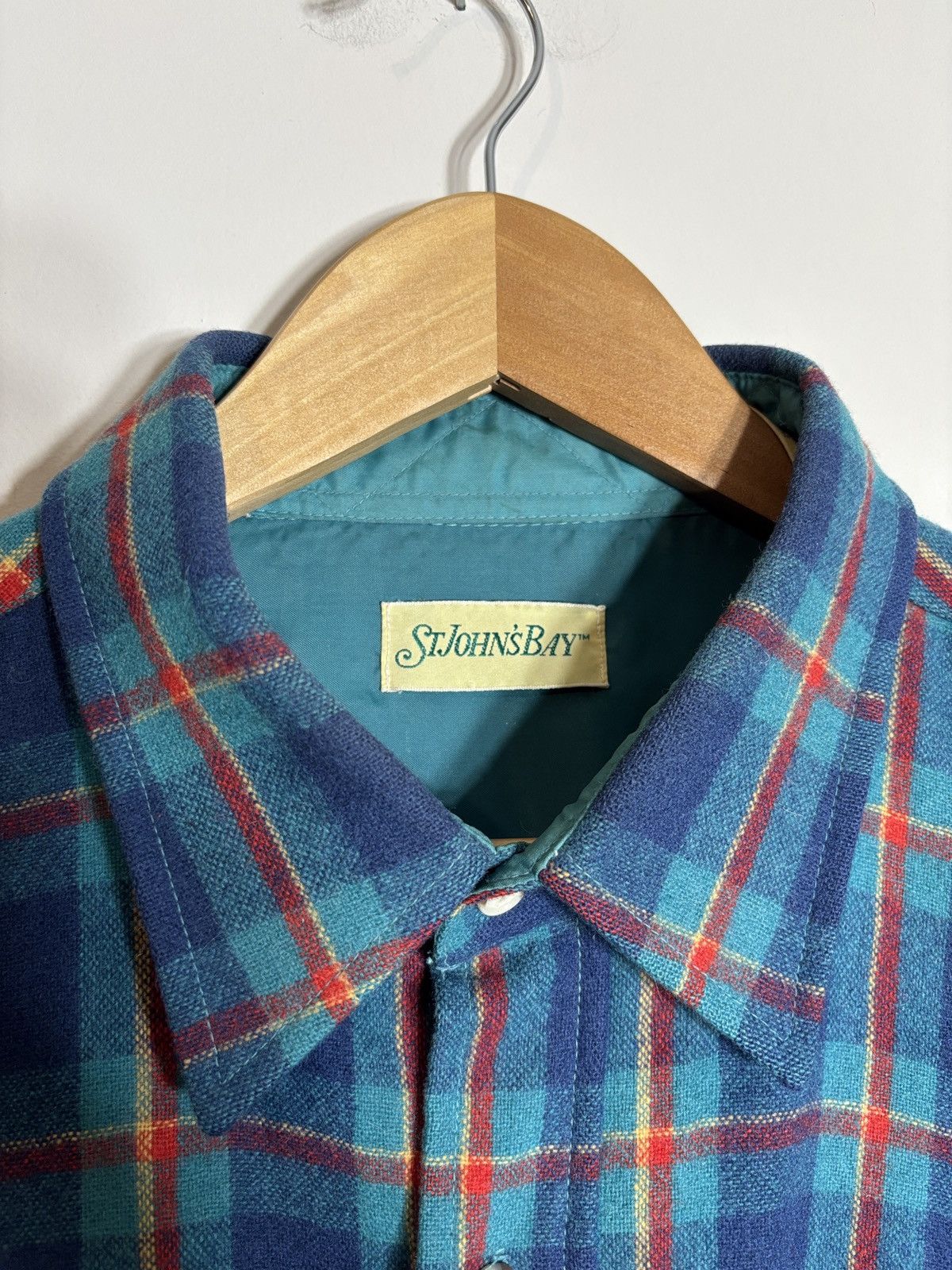 St. Johns Bay Vintage St John’s Bay Wool Plaid Button Up Shirt XL Size US XL / EU 56 / 4 - 2 Thumbnail
