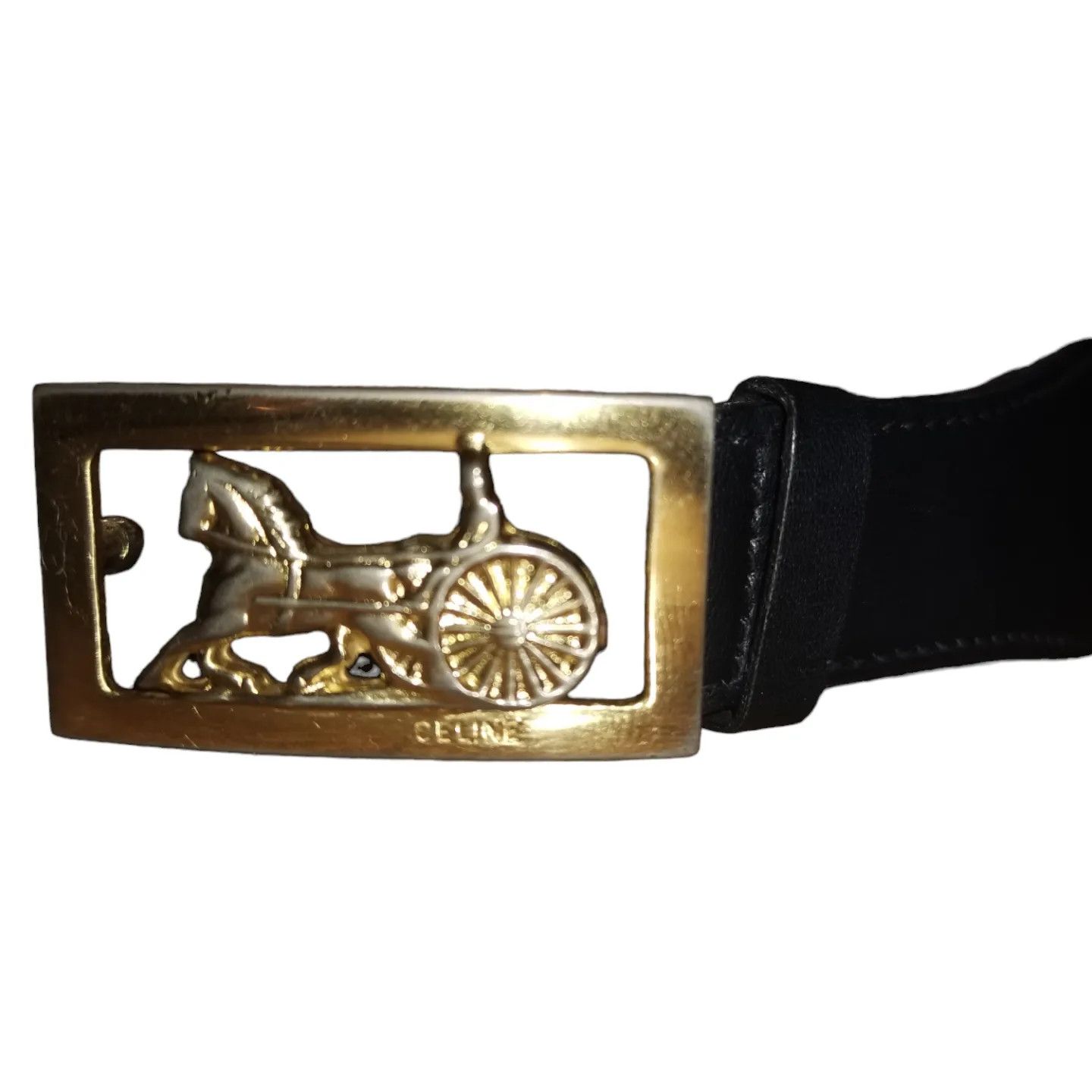 Celine × Vintage celine horse carriage 70's 80s era belt vintage rare design Size ONE SIZE - 18 Thumbnail