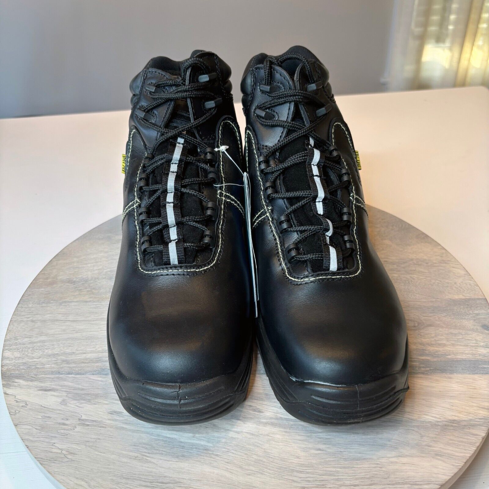 Reebok New Reebok Black Leather Work Boots Men's 8.5 Wmn's 10.5 Size US 8.5 / EU 41-42 - 6 Thumbnail
