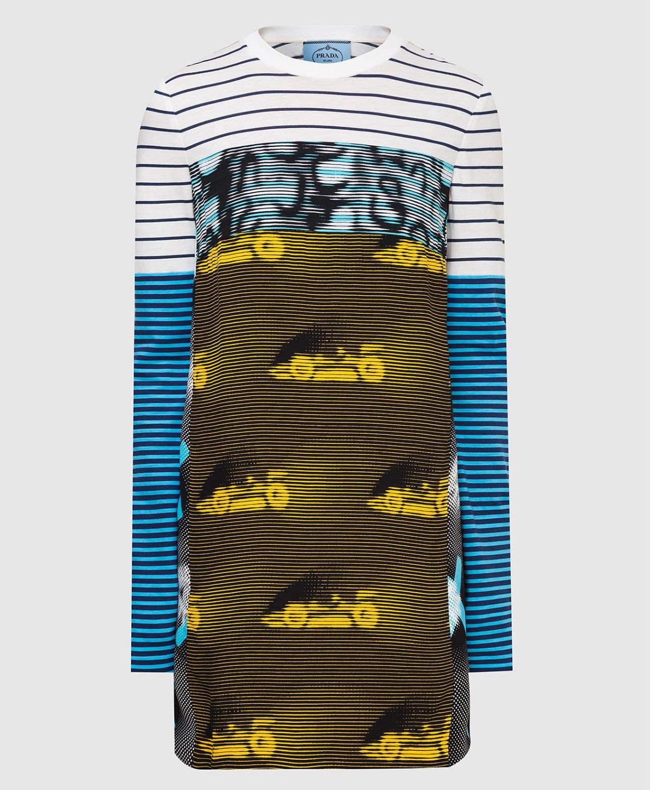 Prada Prada Printed Multicolored Dress Size XS / US 0-2 / IT 36-38 - 1 Thumbnail