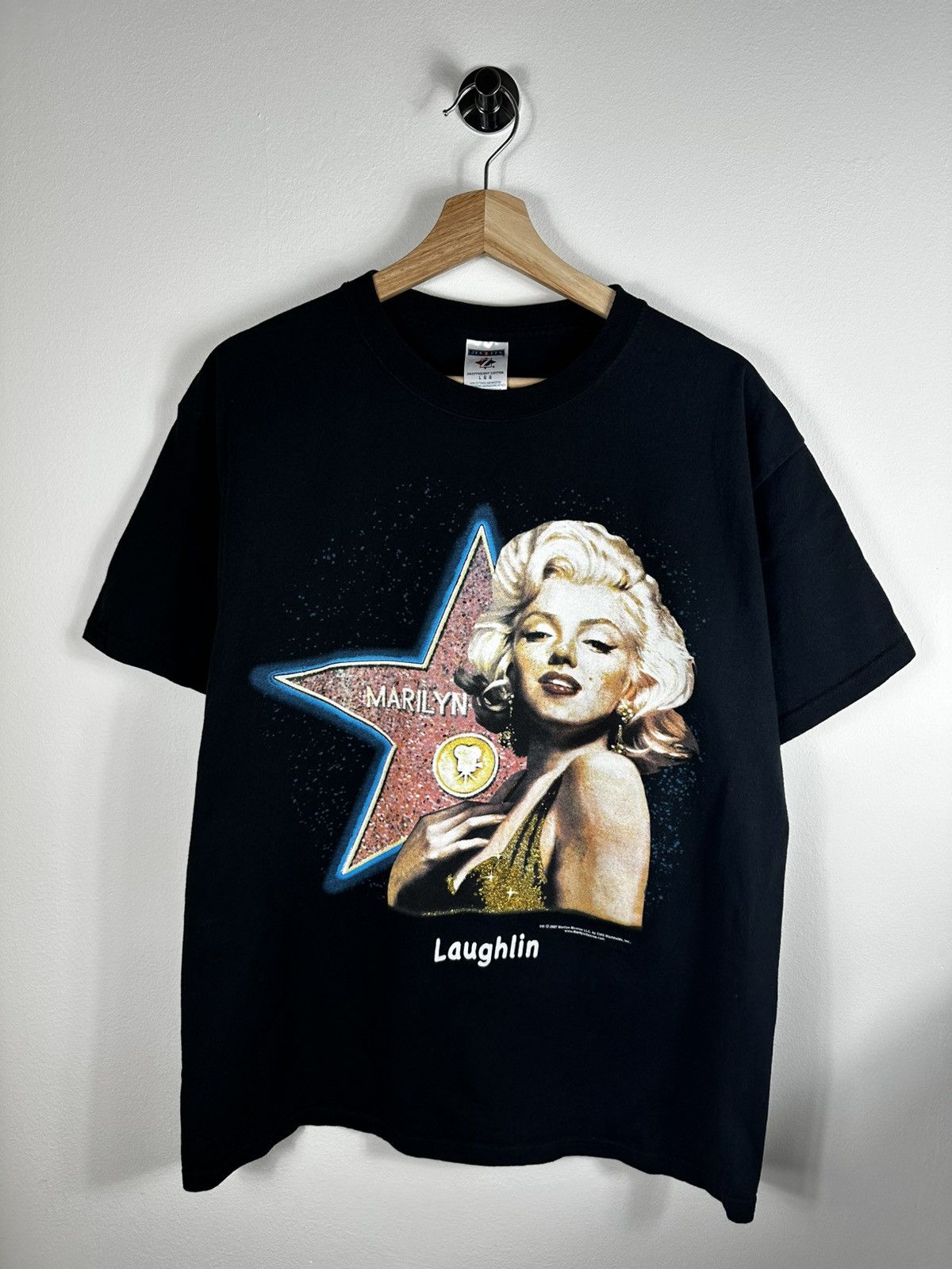 Vintage Vintage 2007 Marilyn Monroe Laughlin Star T-Shirt Size US L / EU 52-54 / 3 - 1 Thumbnail