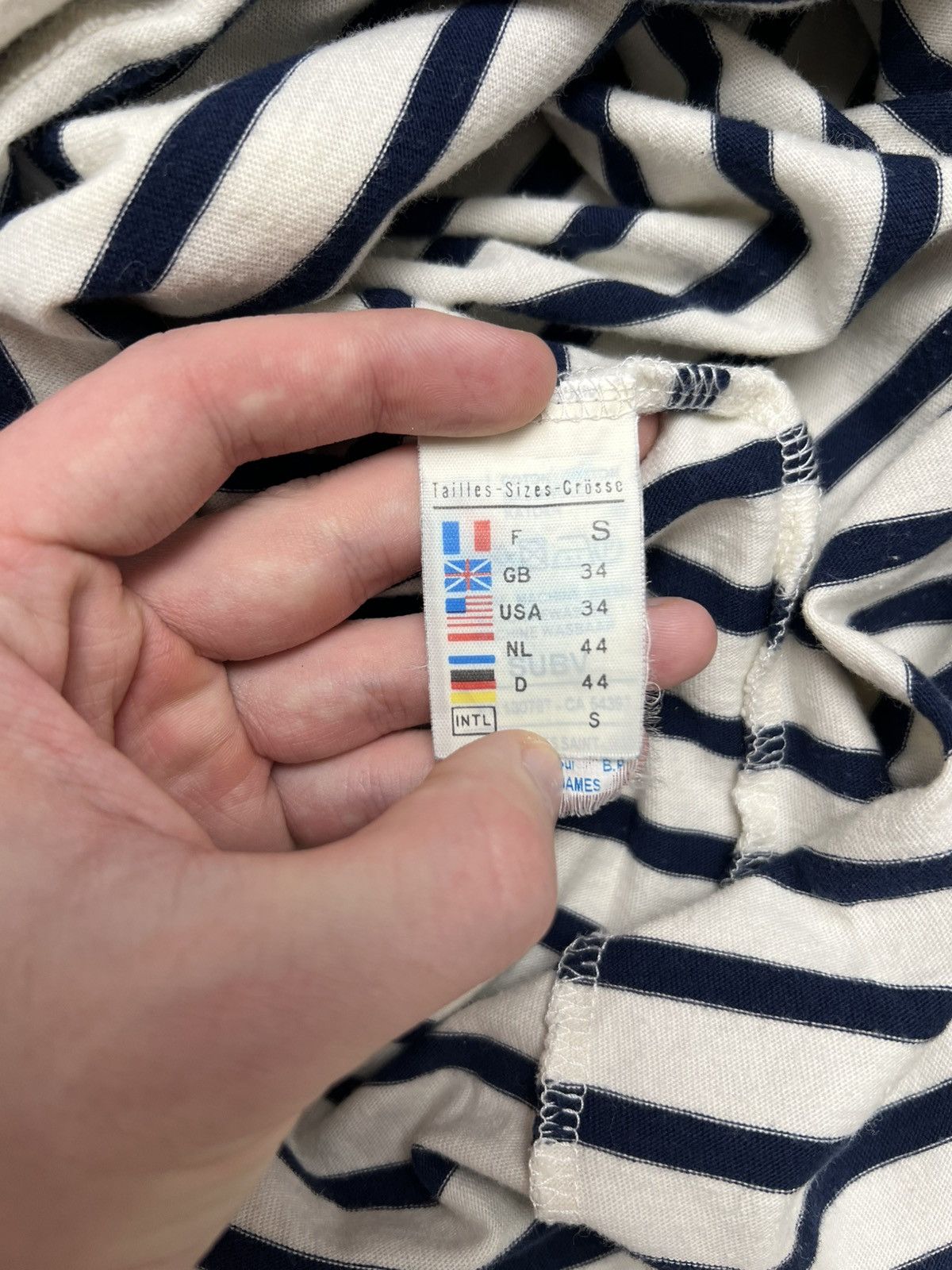 Saint James Saint James Striped Long Sleeve Jean Paul 1 Vibe Kurt Cobain Size S / US 4 / IT 40 - 5 Thumbnail