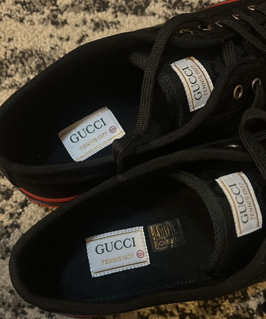 Gucci Gucci Tennis 1977 Off the Grid Low Sneaker Black size 12.5 Size US 12.5 / EU 45-46 - 5 Thumbnail